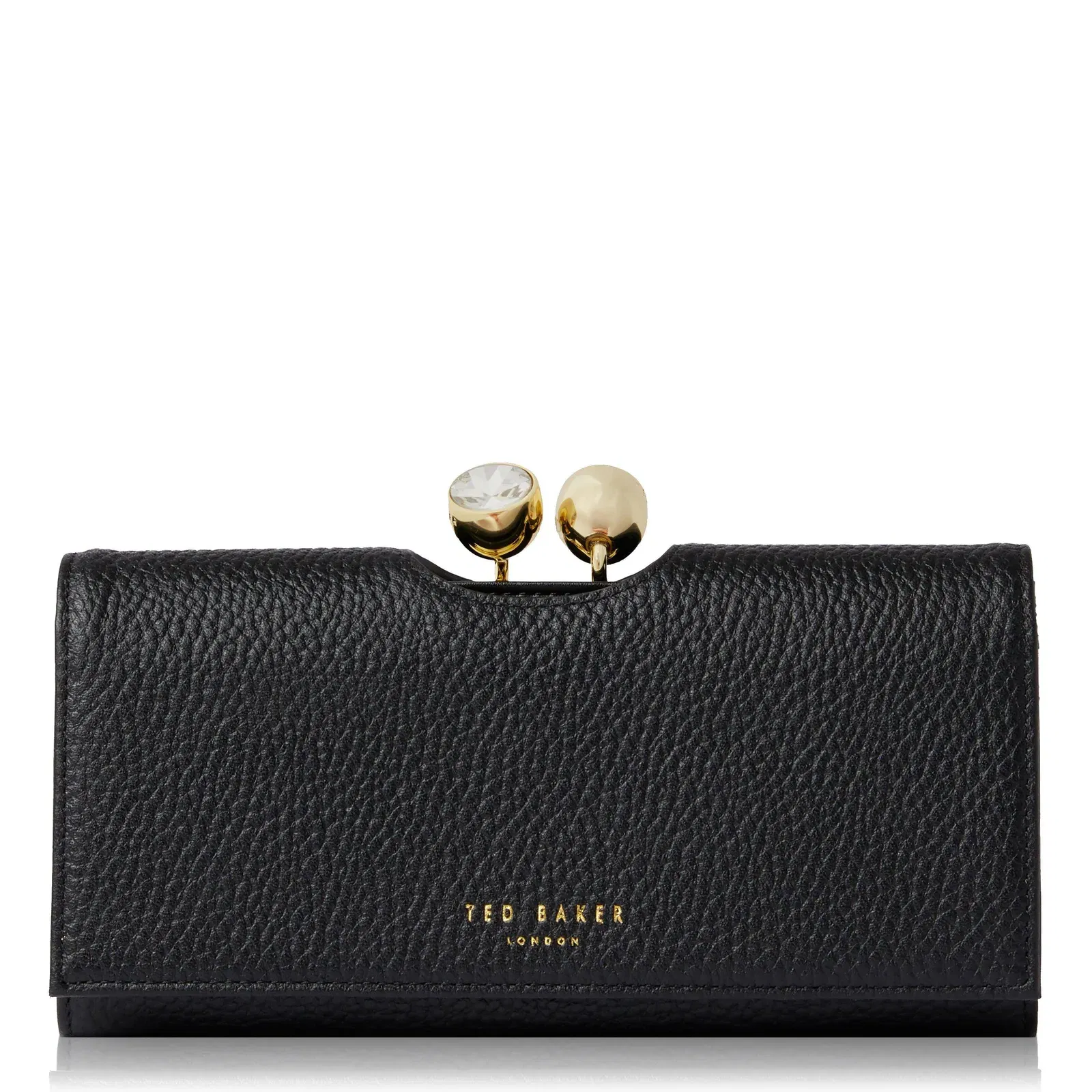 Leather Josiey Crystal Top Purse