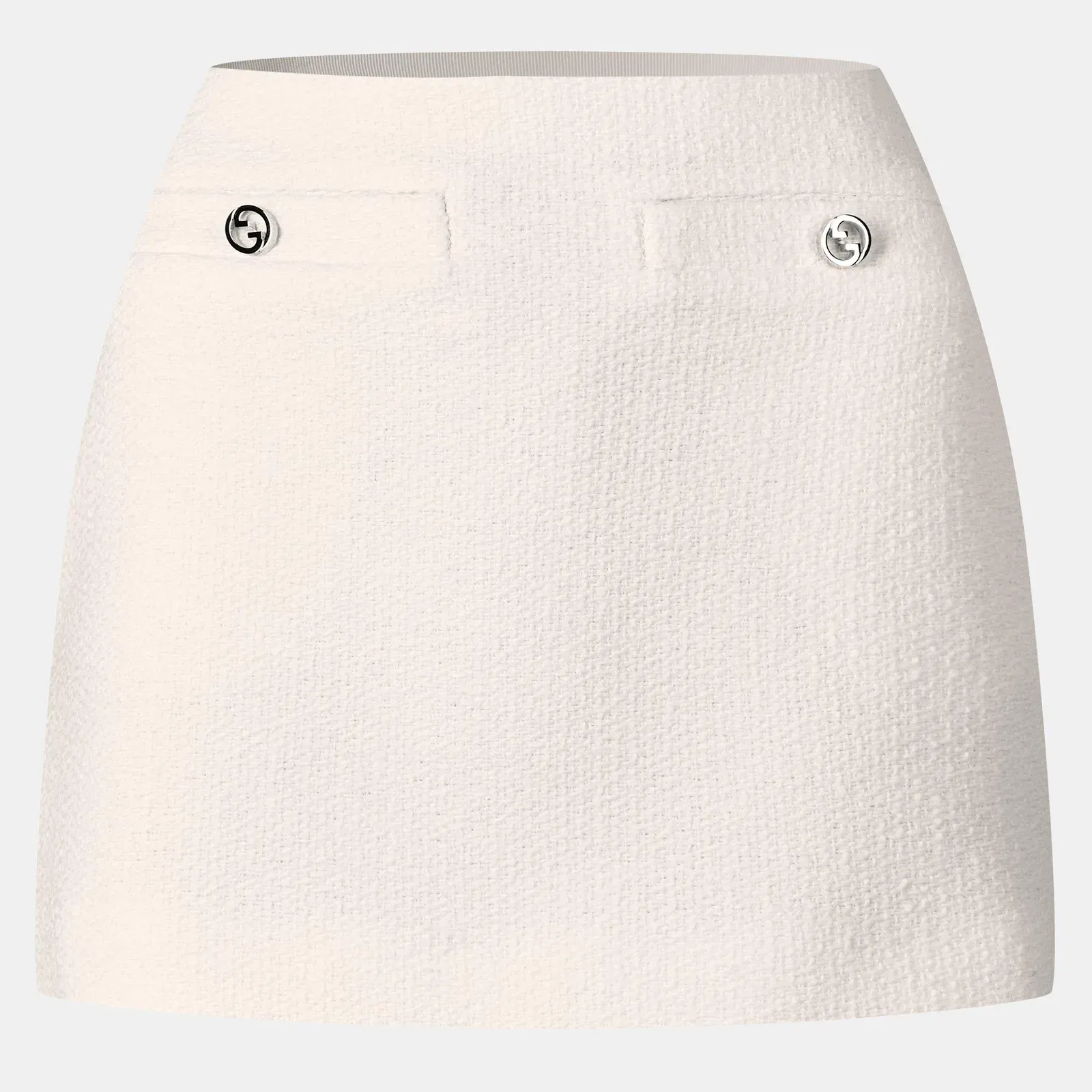 Interlocking G Wool Blend Boucle Miniskirt