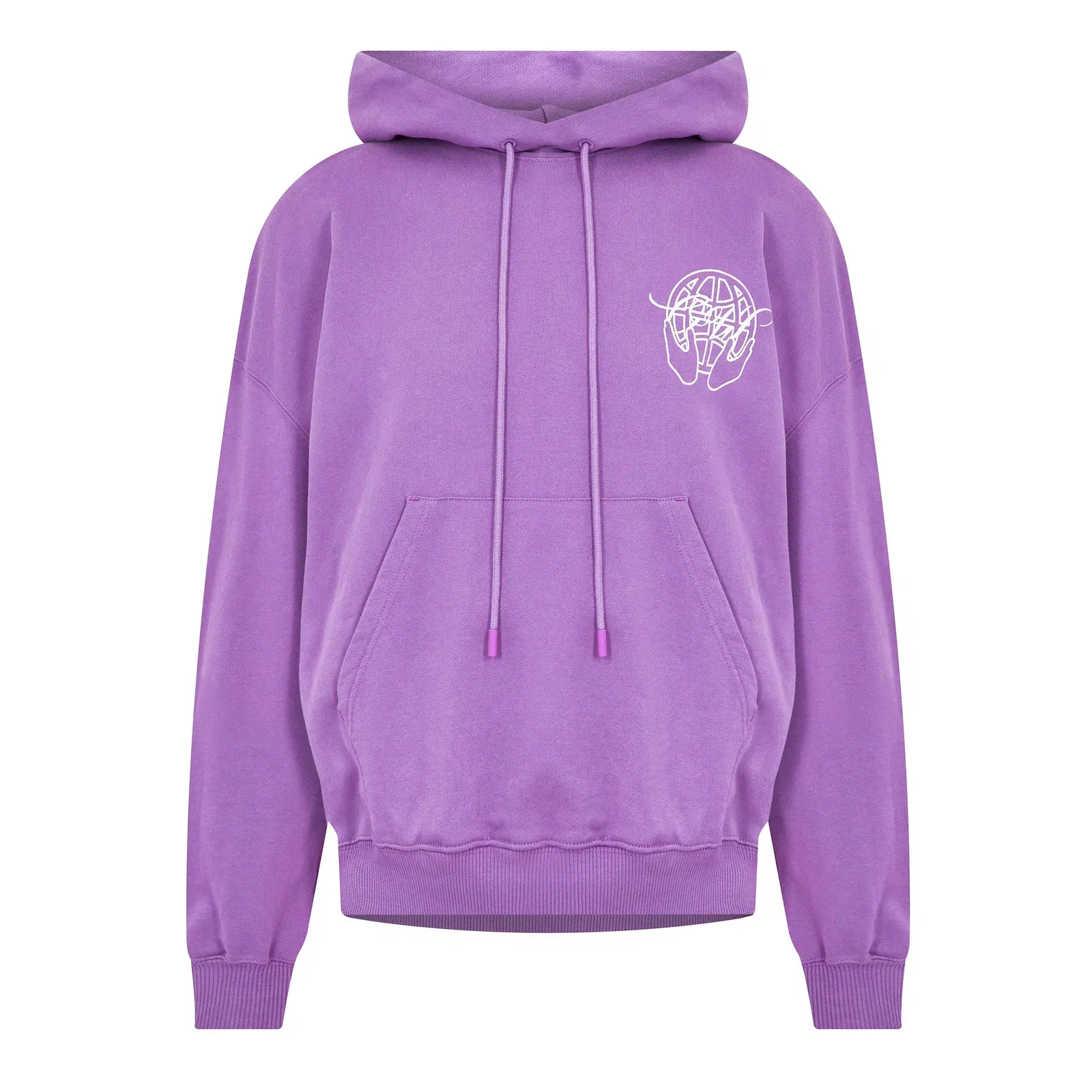 Hand Arrow Cotton Oversized Fit Over the Head Hoodie
