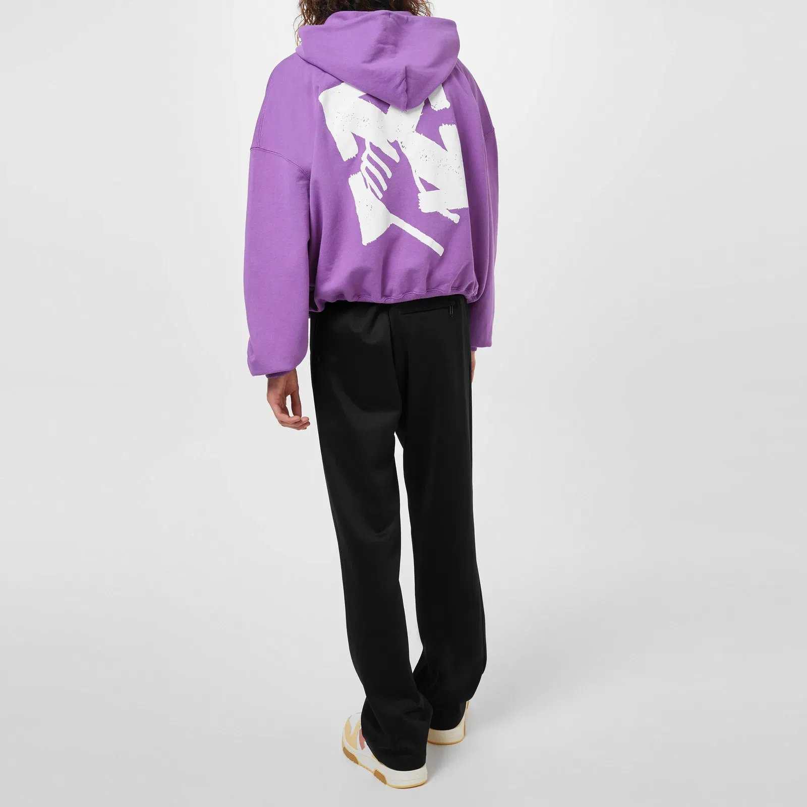 Hand Arrow Cotton Oversized Fit Over the Head Hoodie