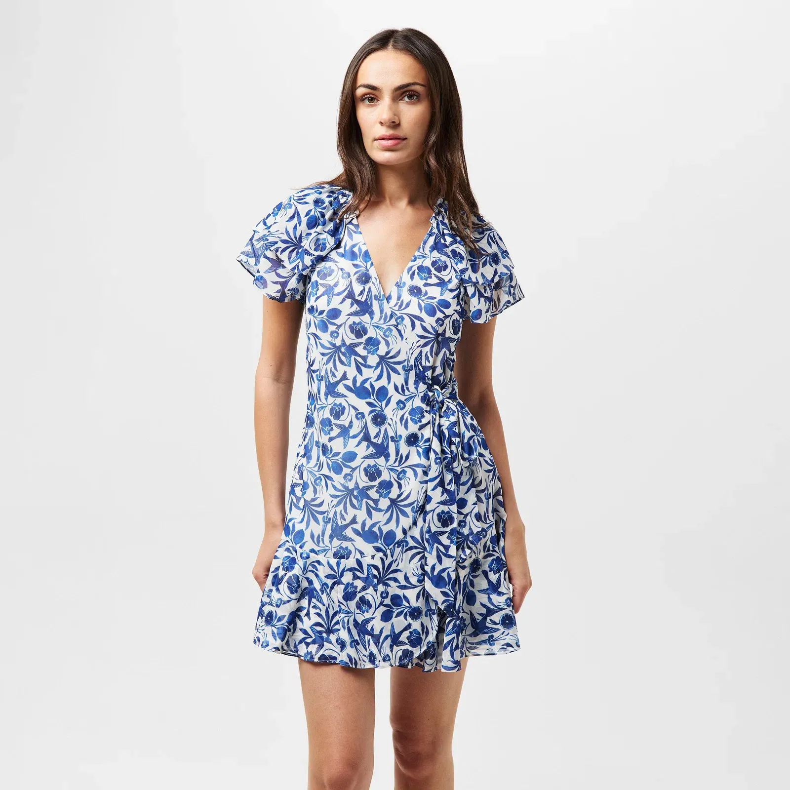Anshan Wrap Mini Dress