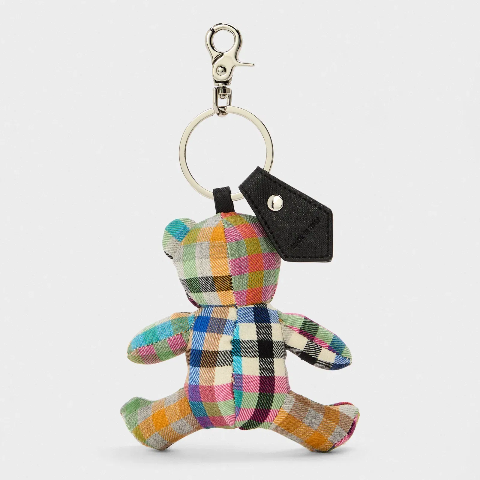 Viv Teddy Bear Metal Keyring