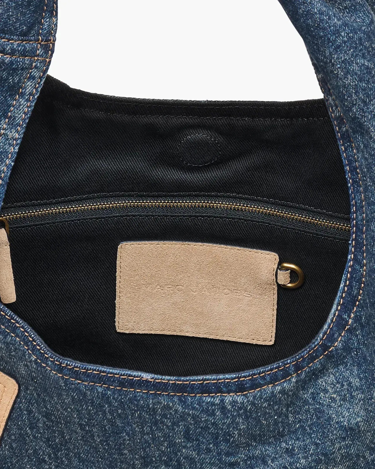 The Denim Suede Cargo Sack Bag