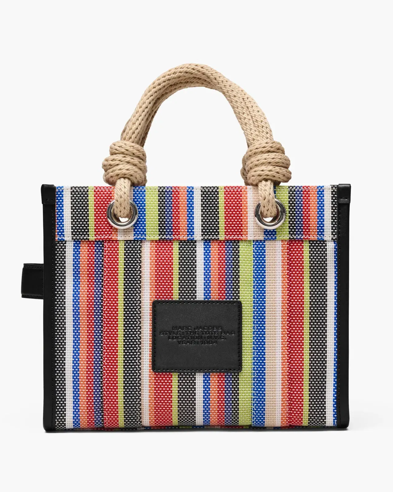 The Stripe Mesh Small Tote Bag