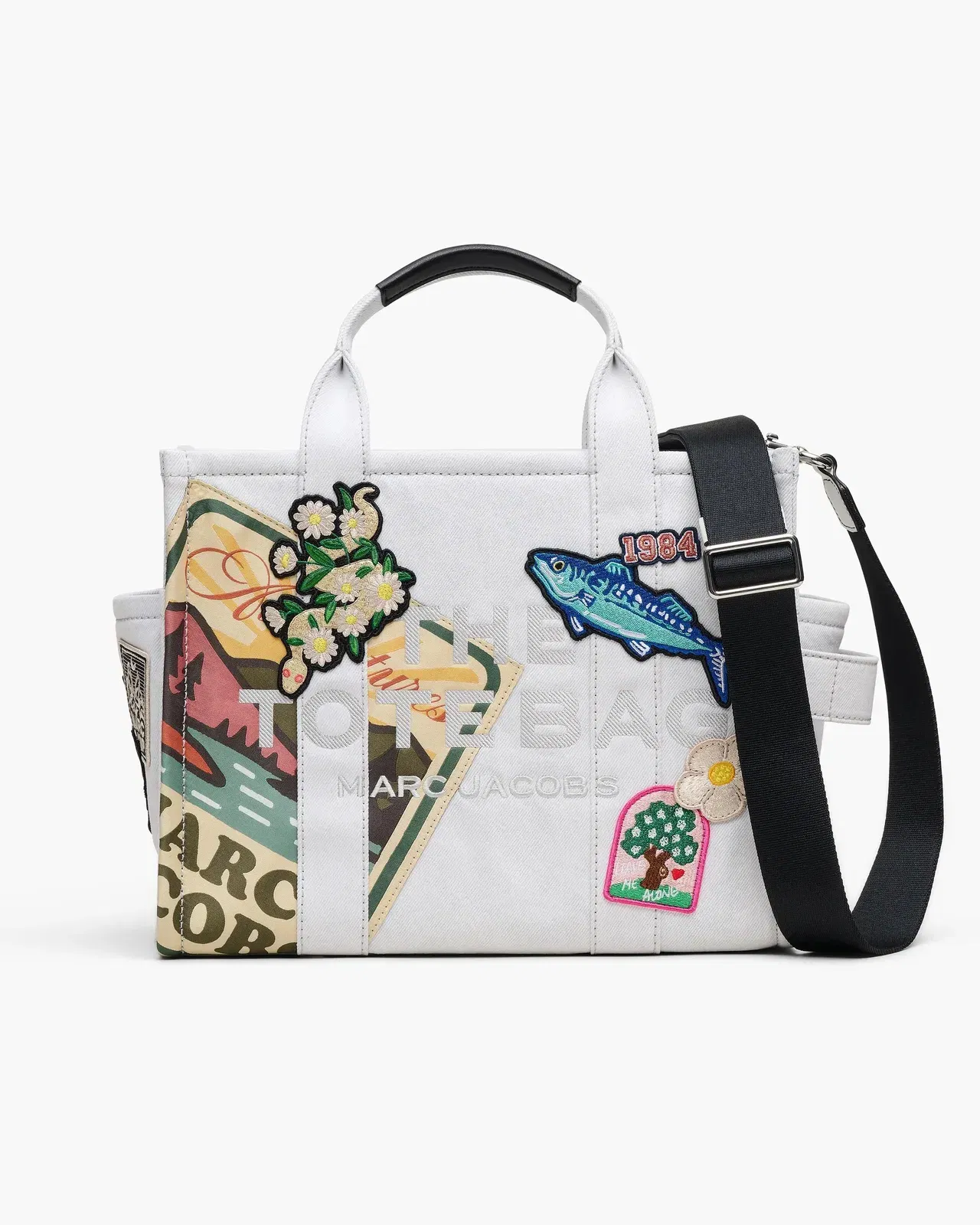 The Camp Patchwork Denim Medium Tote Bag