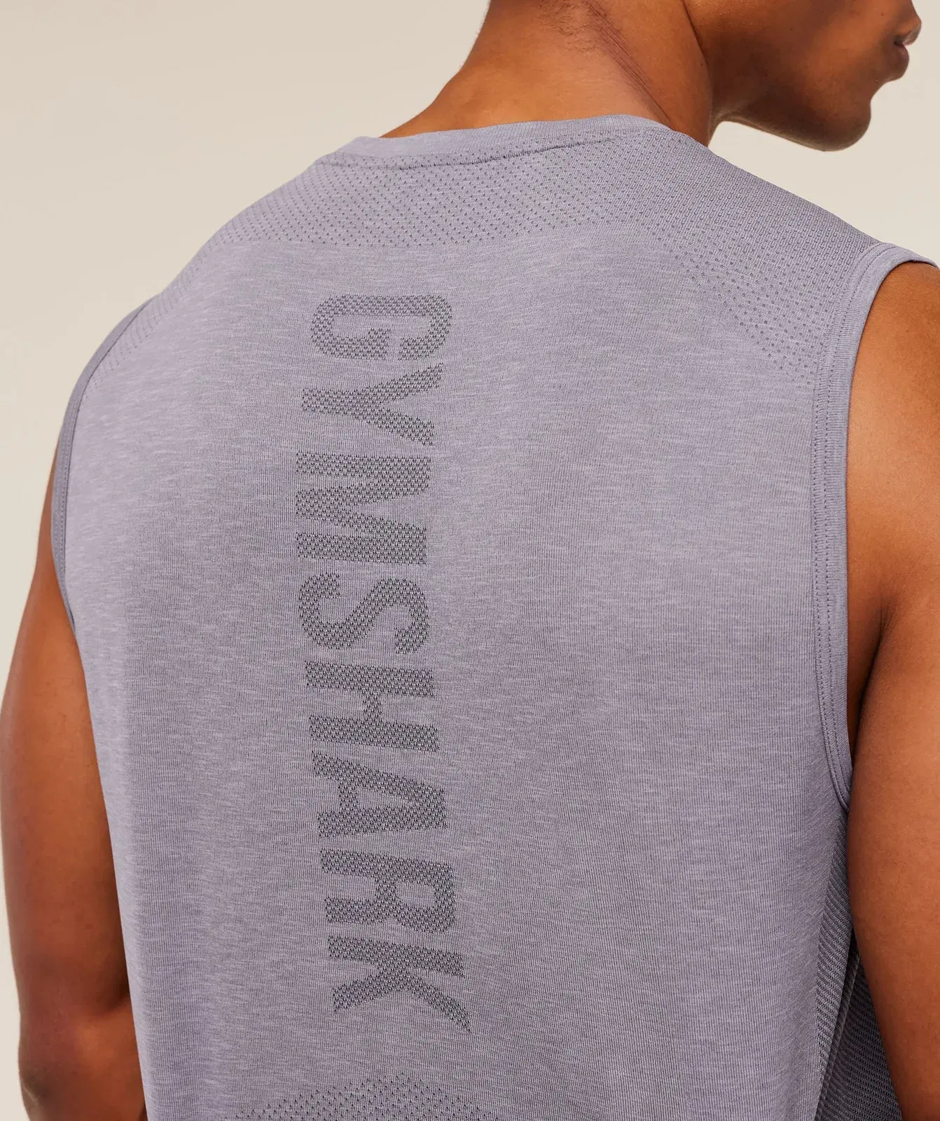 Gymshark Lightweight Seamless Tank - GS Fog Purple/ Marl