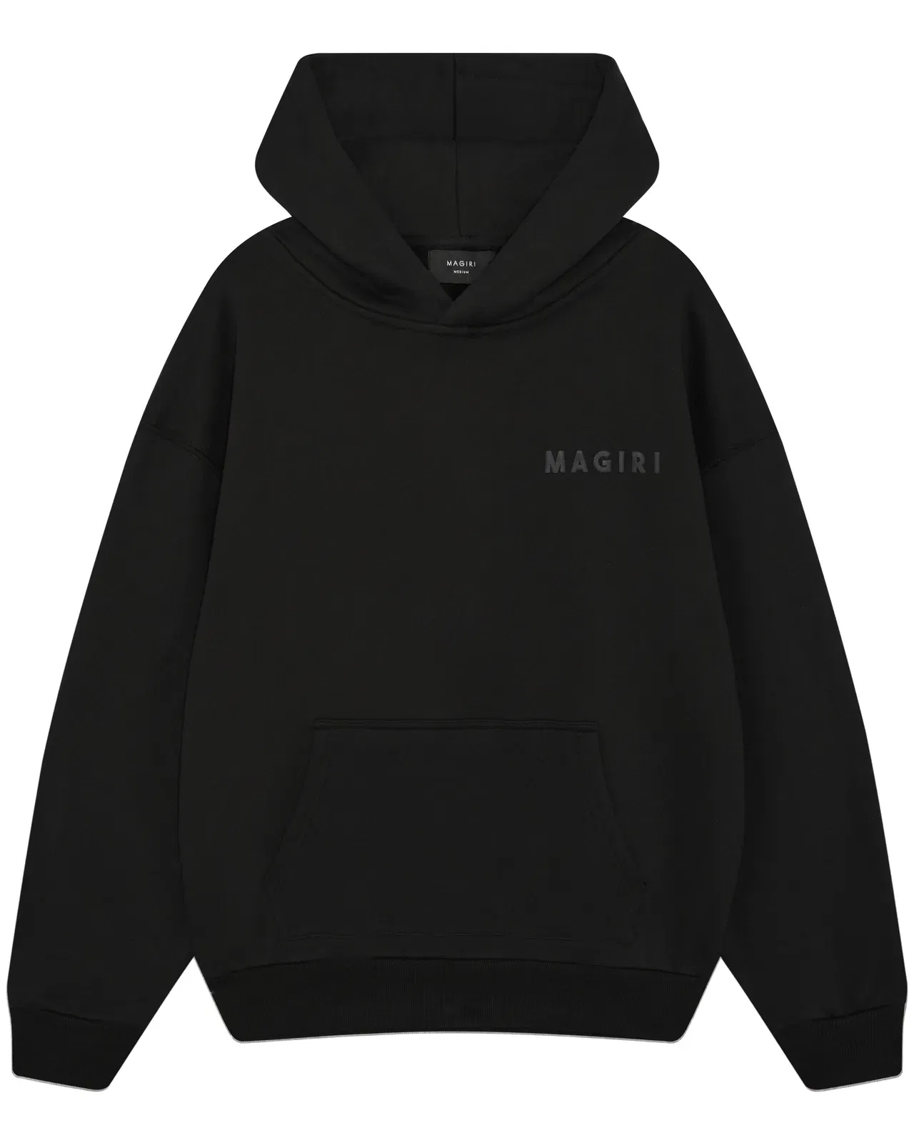 Magiri Core Puff Printed Hoodie in Black