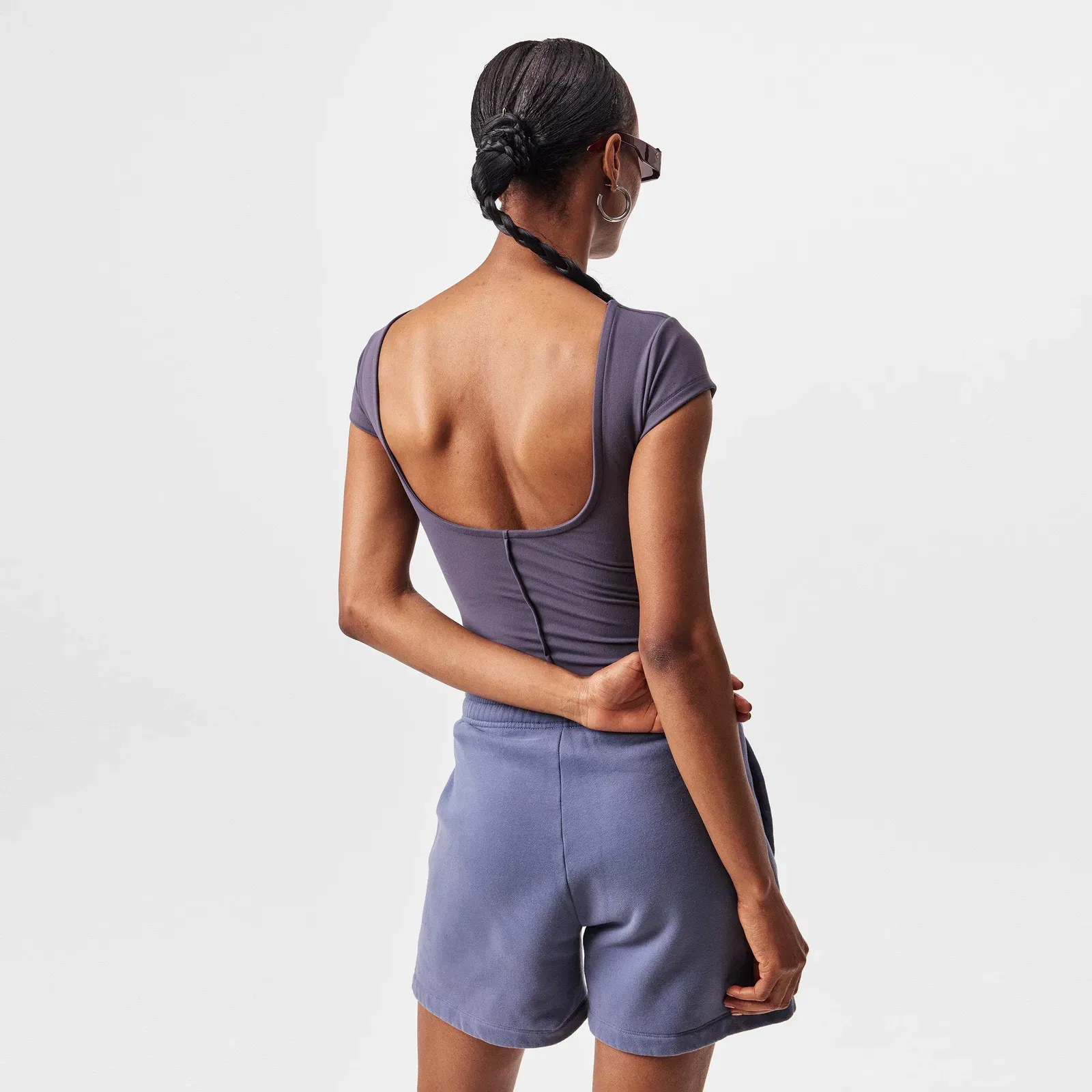 Cotton Short Sleeve Crew Neck Relaxed Fit Bodysuit