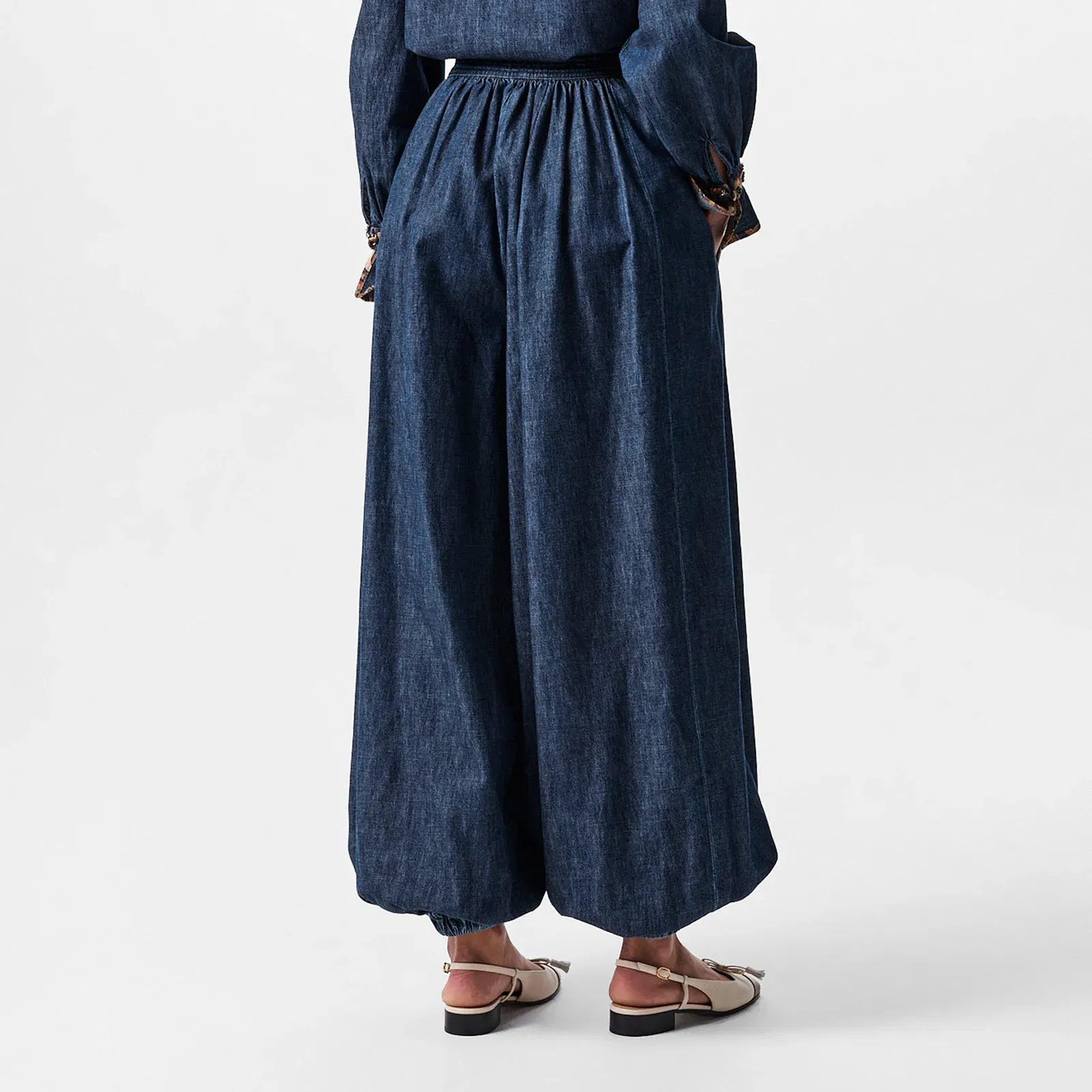 Val Denim Relaxed Fit Harem Trousers