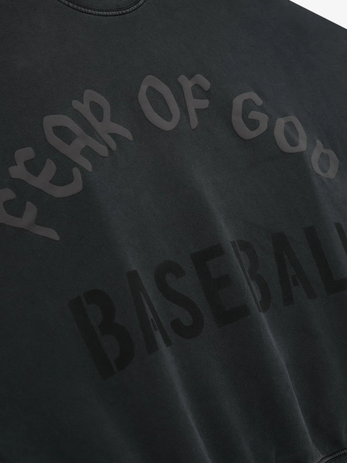 Essentials Baseball Cut Sleeve Sweatshirt Black