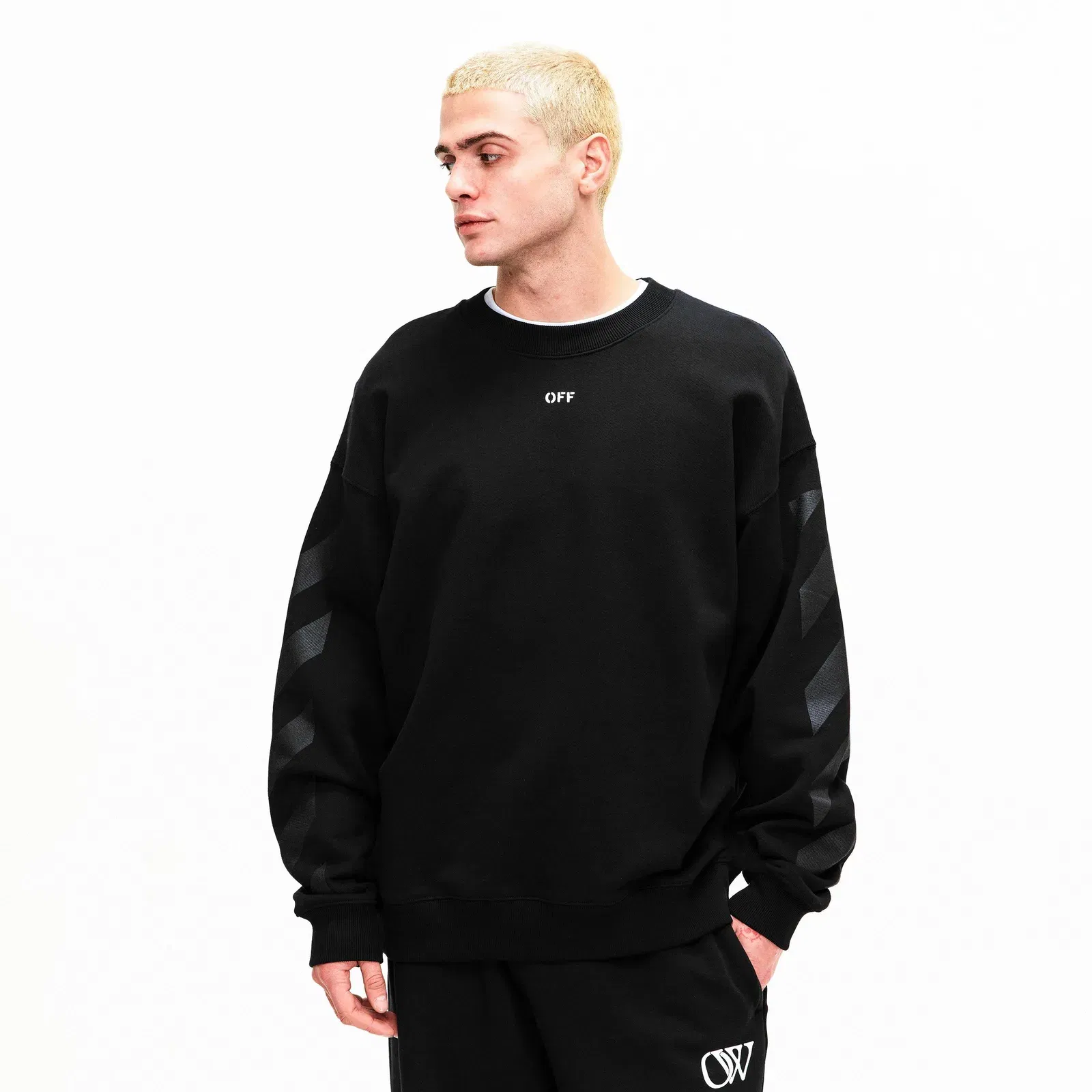 Cornly Diag Crew Sweatshirt