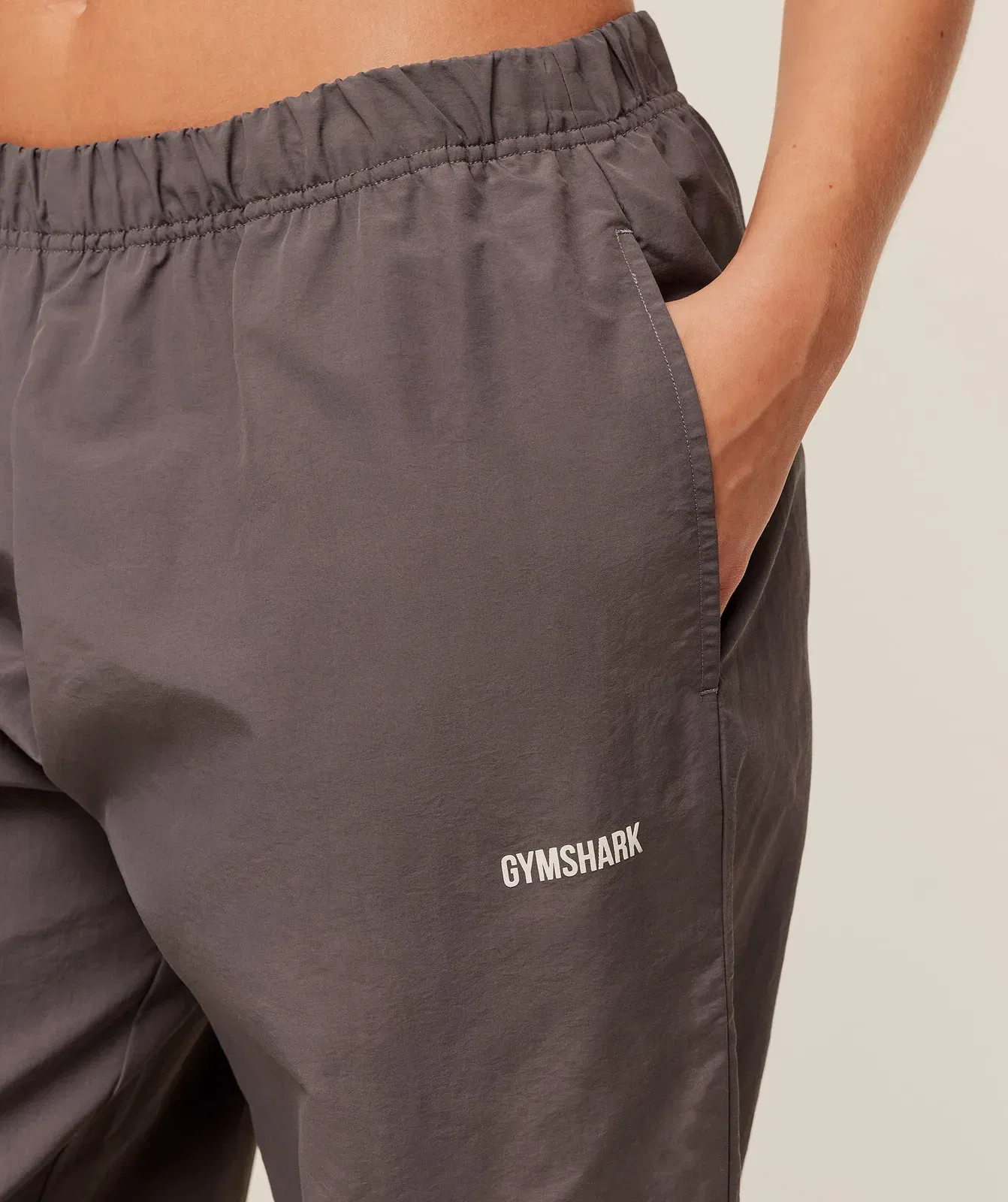 Gymshark Woven Track Pant - Cool Brown