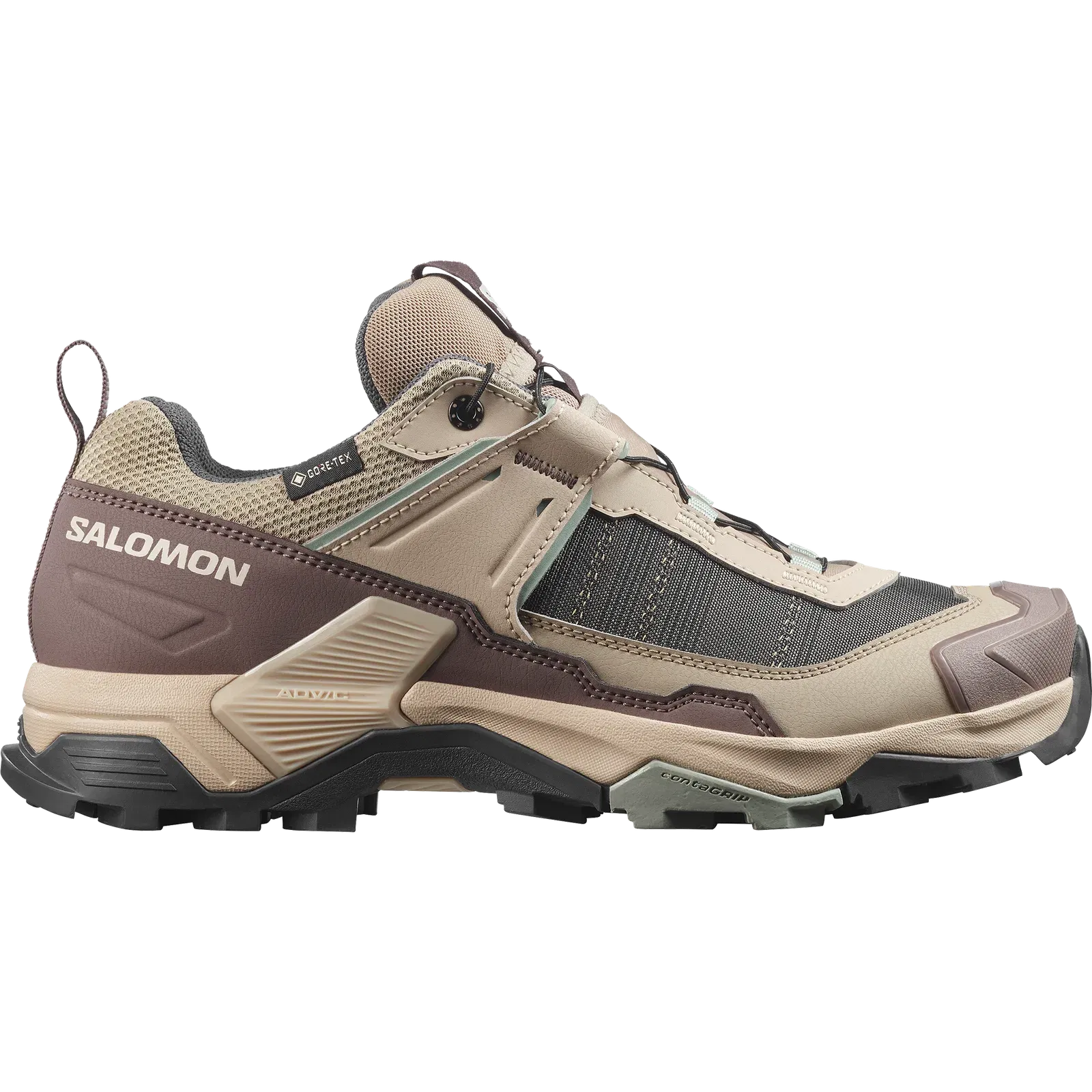 Salomon X Ultra 5 Gore-Tex Hiking & Backpacking Shoes Womens Desert Tan