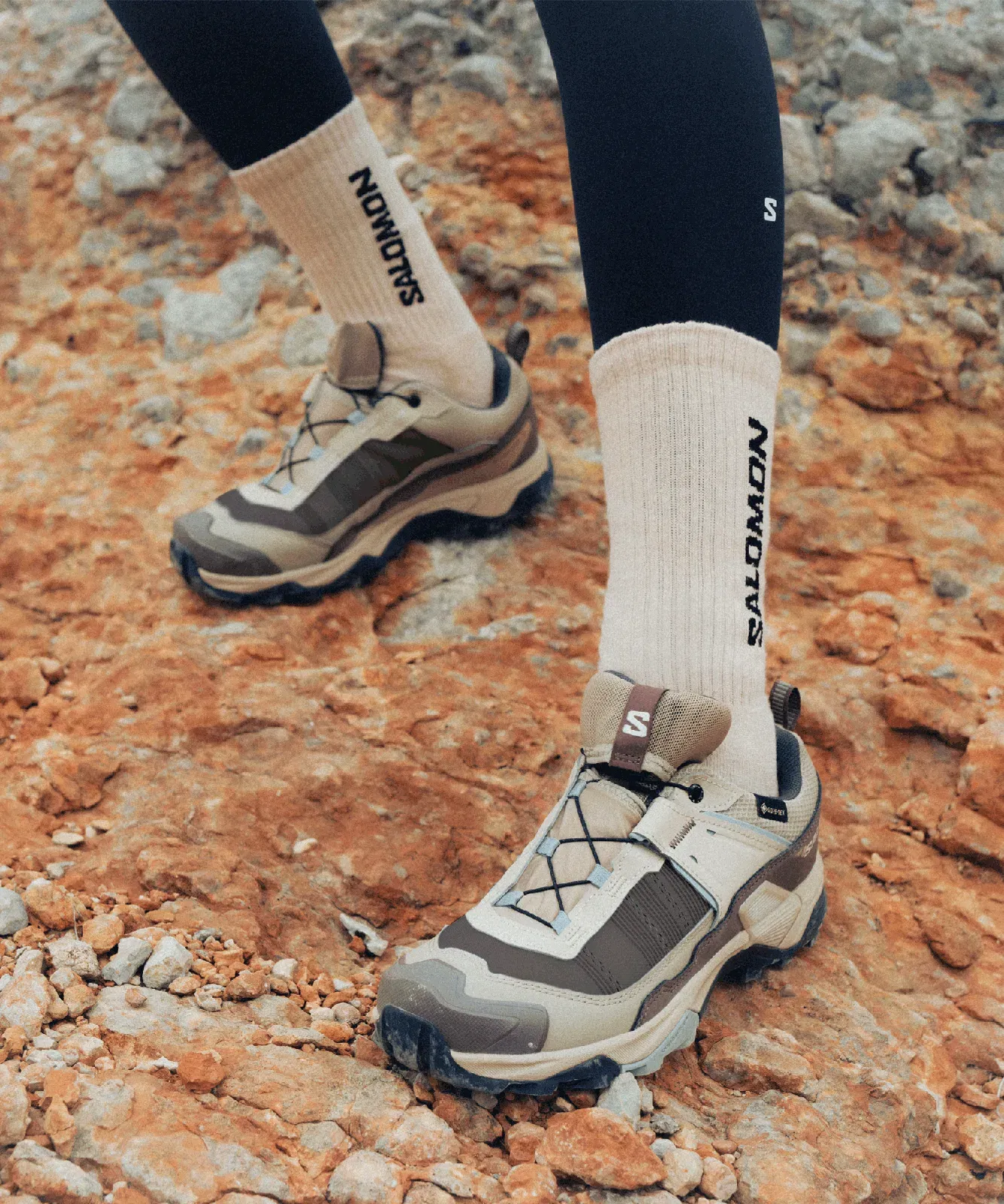 Salomon X Ultra 5 Gore-Tex Hiking & Backpacking Shoes Womens Desert Tan