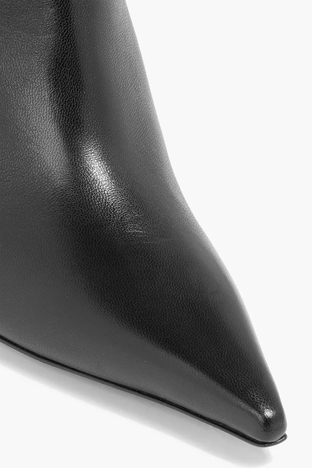 Jimmy Choo Cycas 80 Leather Ankle Boots Black Women's