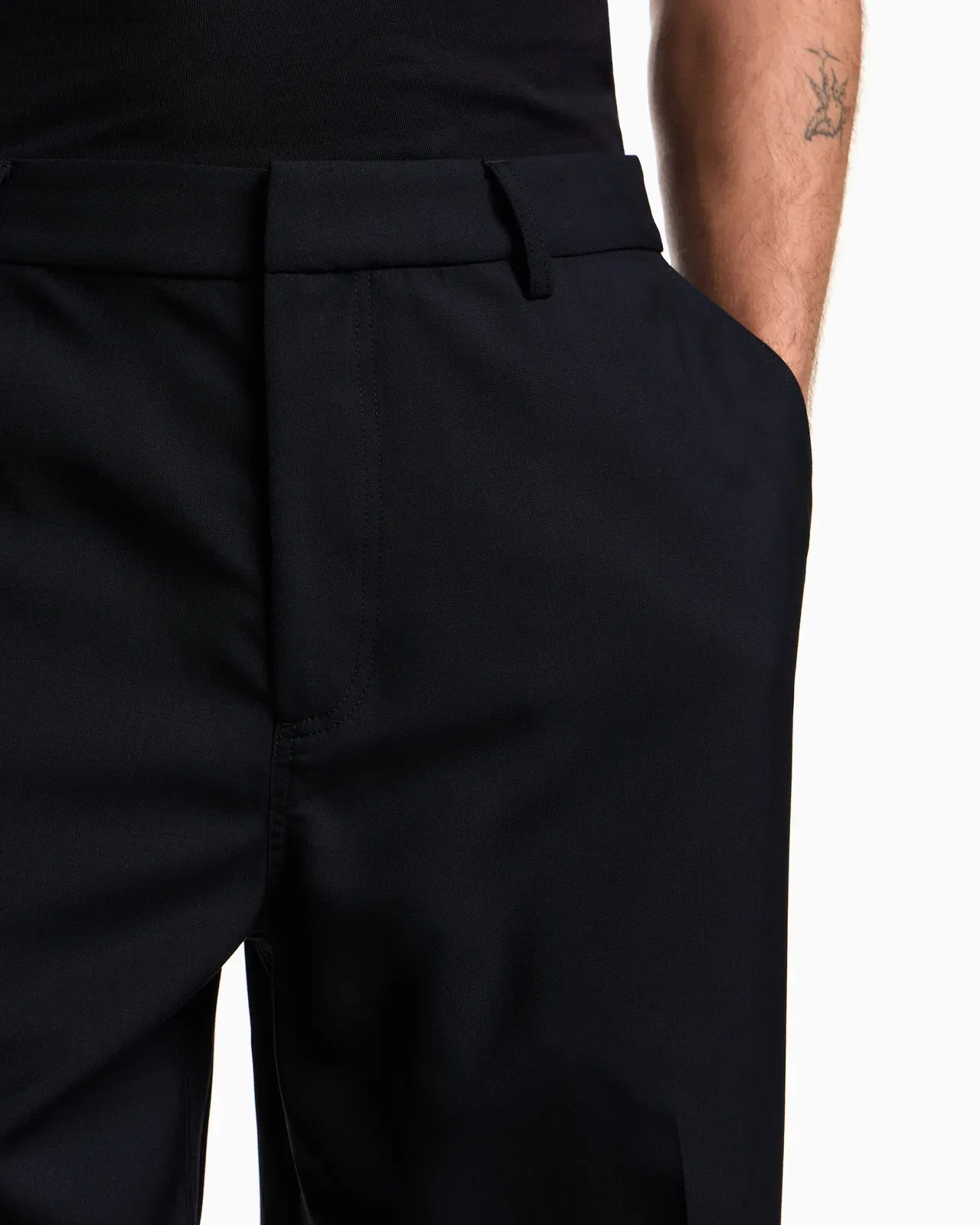 Emporio Armani Striped, light wool trousers