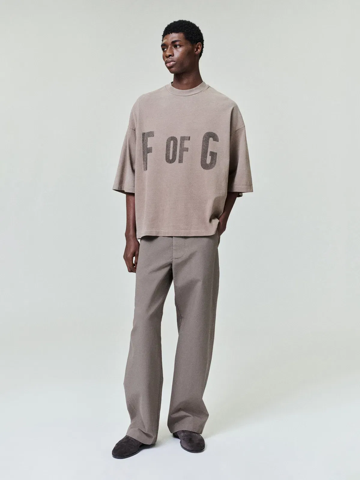 Essentials F Of G T-Shirt Dune Pearl