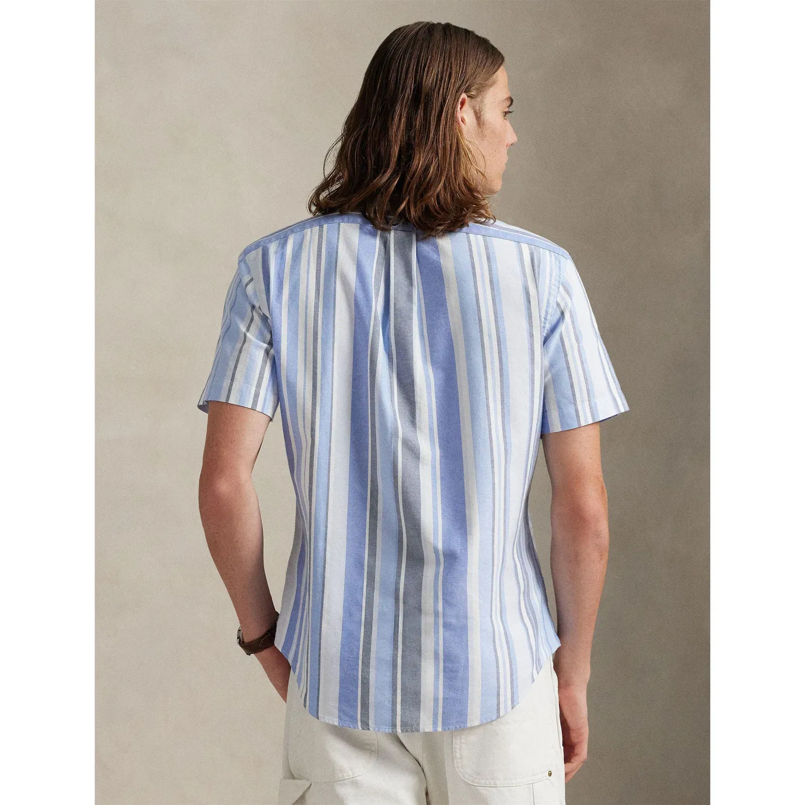 Custom Fit Striped Oxford Shirt
