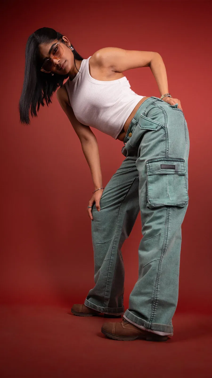 NATURE'S DRIP GREEN DENIM WOMEN'S CARGO [50/50 LIMITED EDITION]