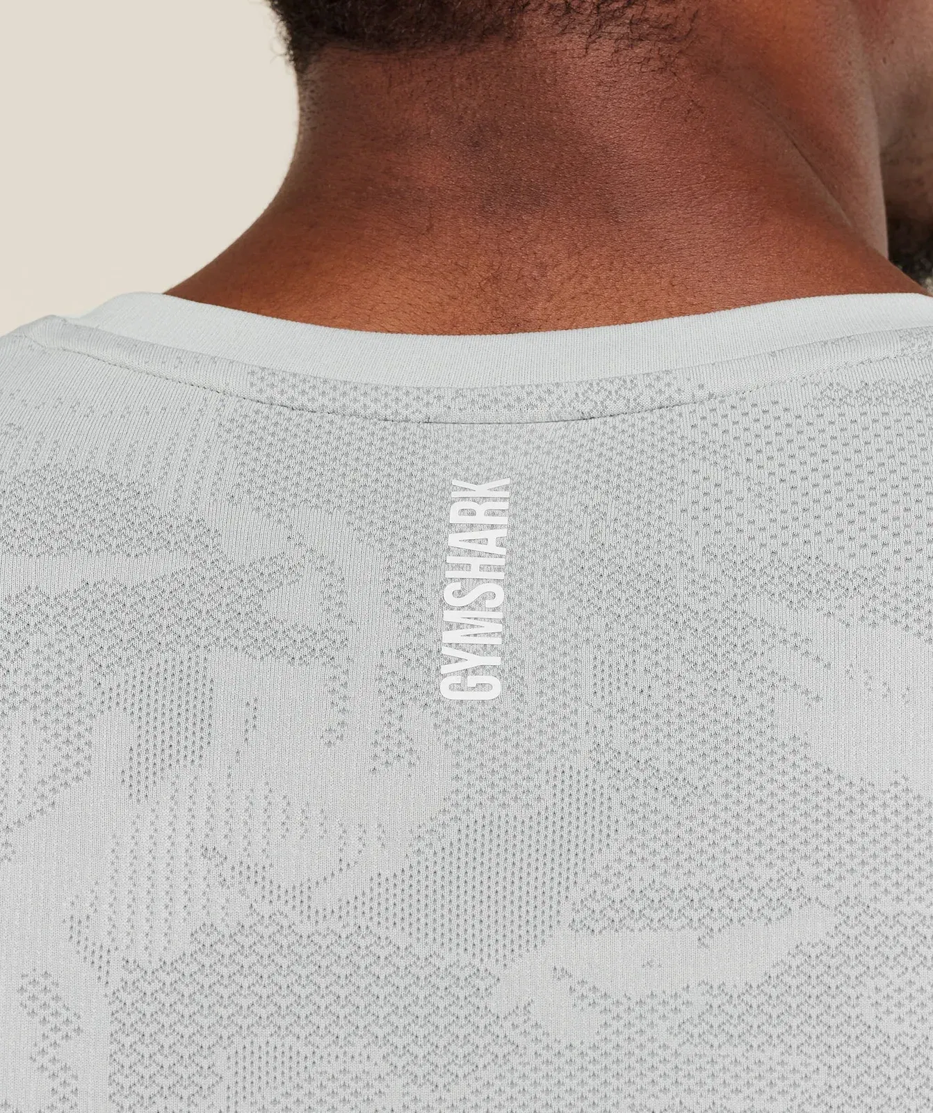 Gymshark Geo Seamless Tank - Light Grey/Smokey Grey