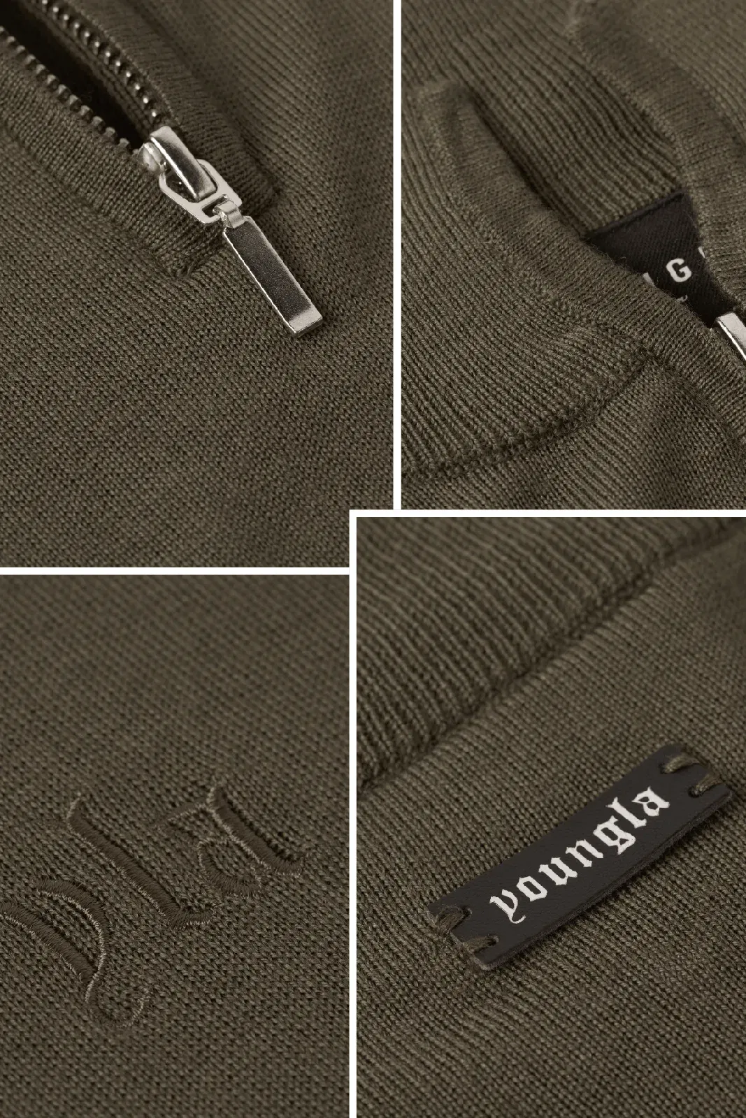 8048 - Monaco Wool Quarter-Zip Sweaters