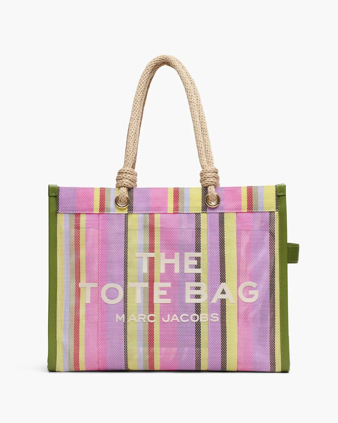 The Stripe Mesh Large Tote Bag