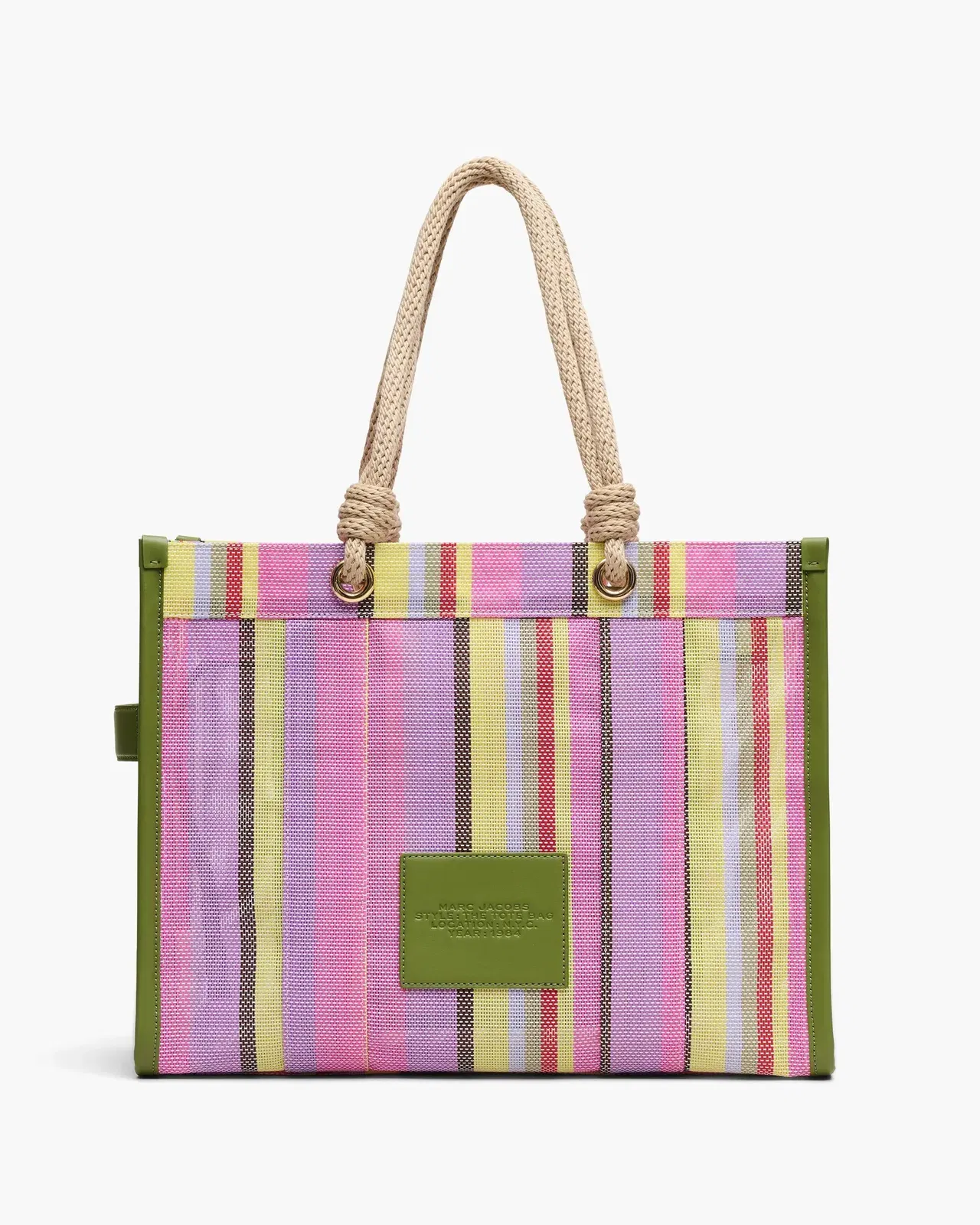 The Stripe Mesh Large Tote Bag