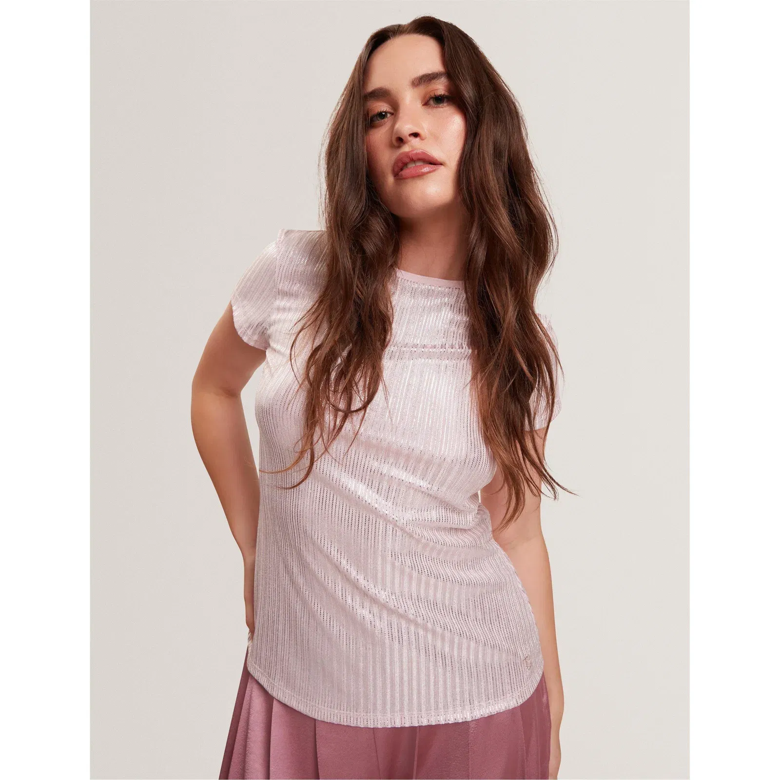Metallic Slim Fit T-Shirt