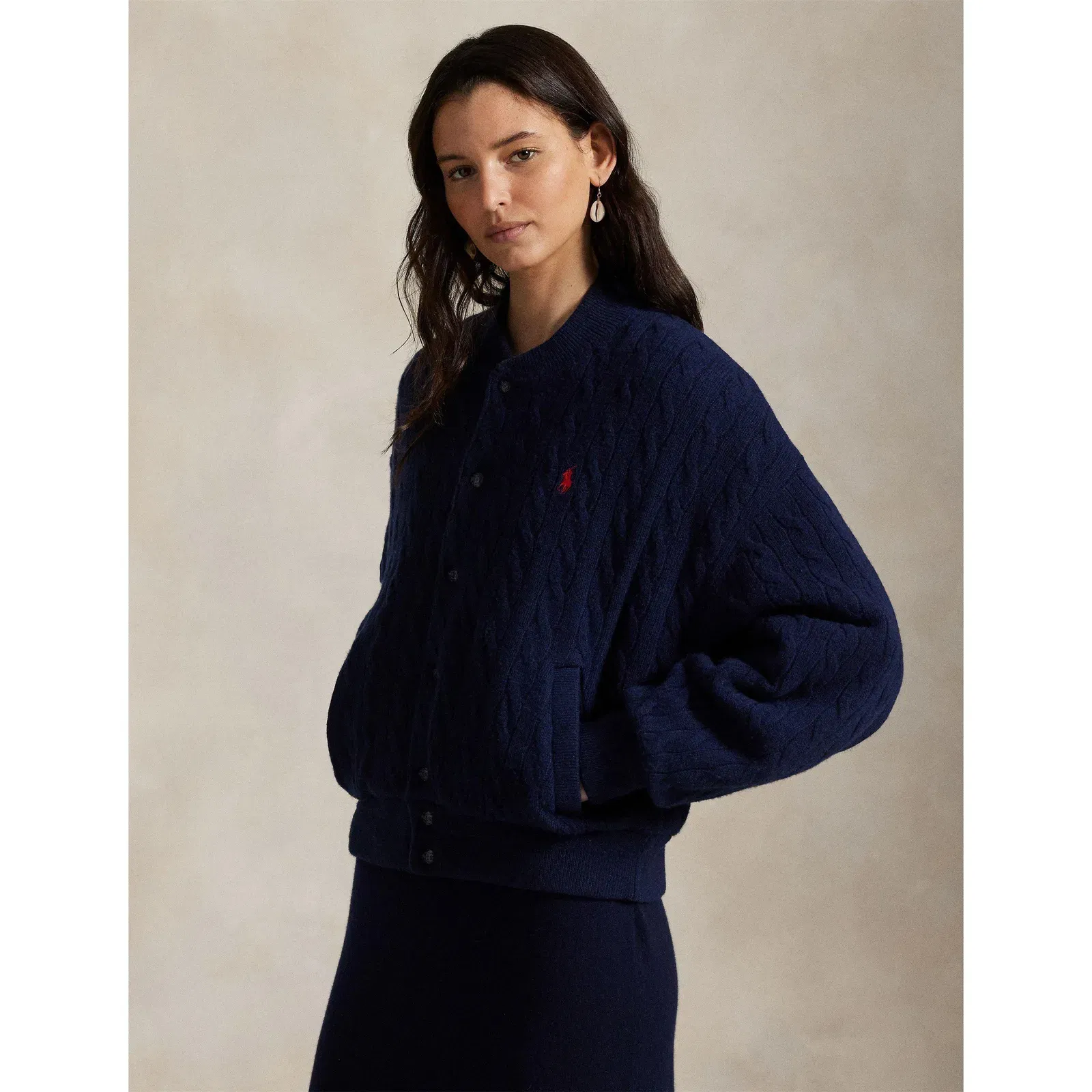 American Style Ribbed Trim Bomber Jacket