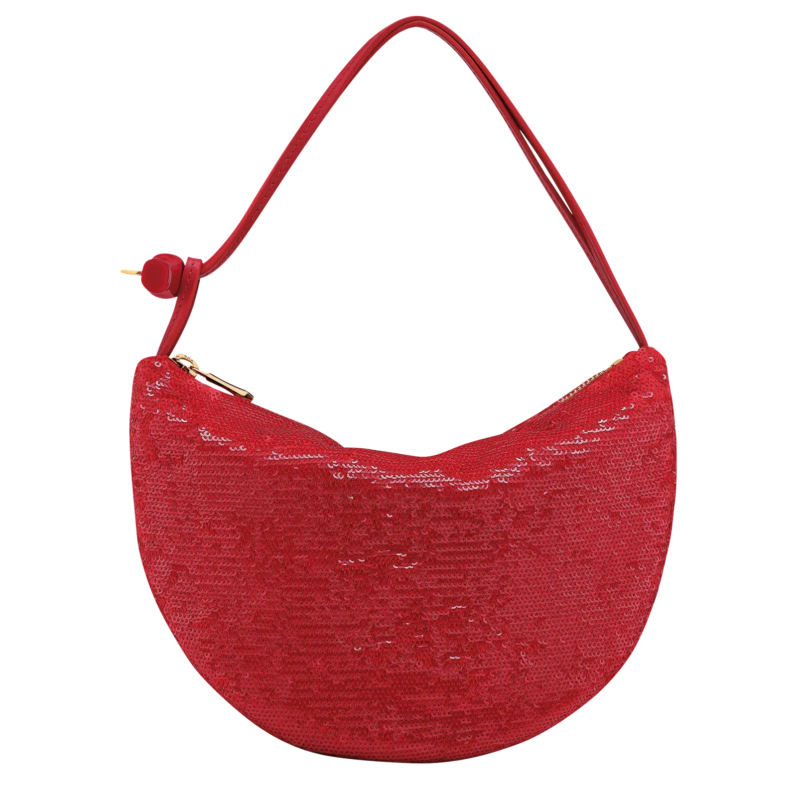 Longchamp Le Roseau Clutch Red
