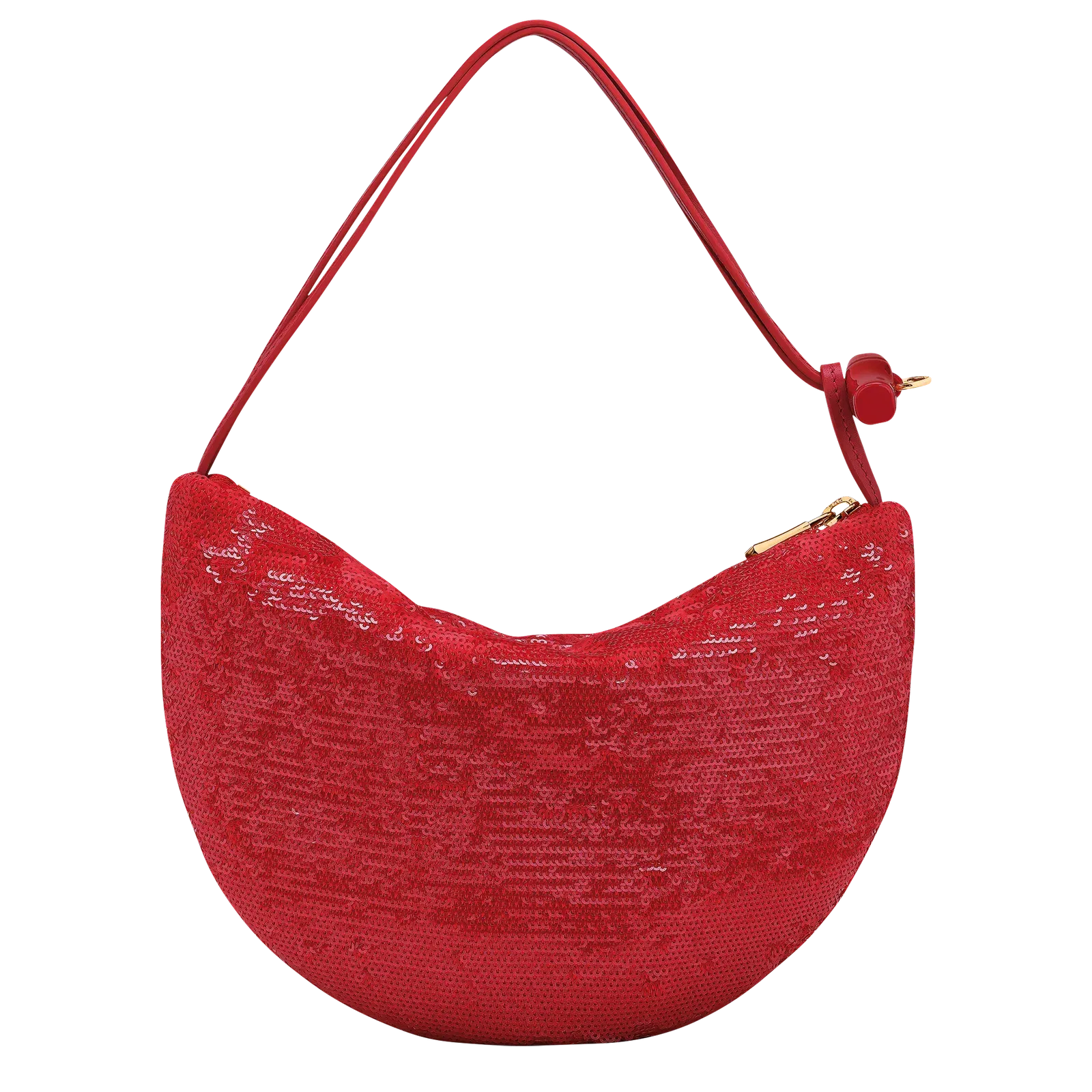 Longchamp Le Roseau Clutch Red