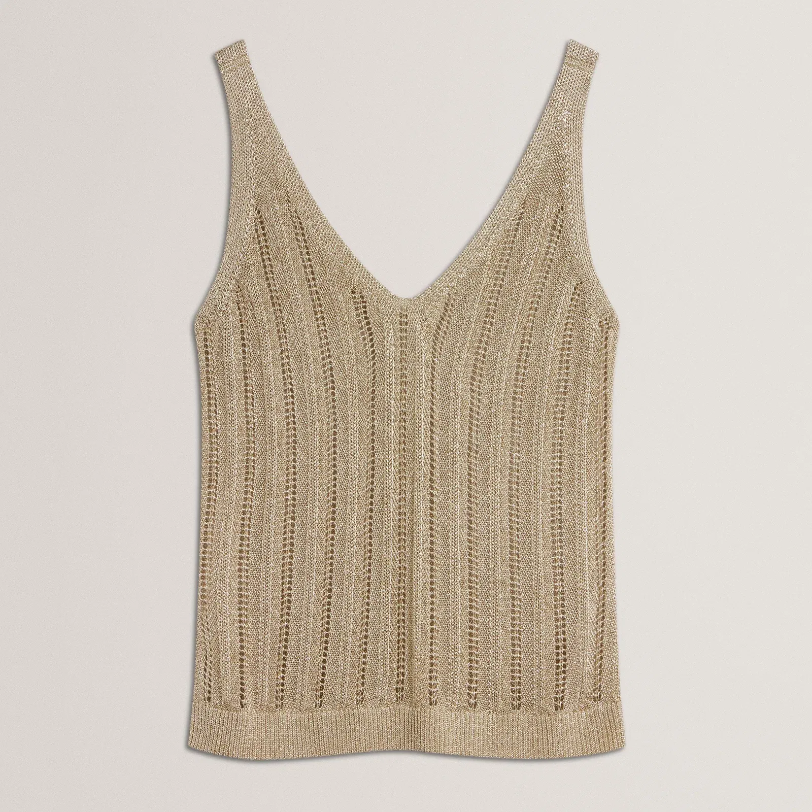 Ted Baker V Neck Knitted Tank Top