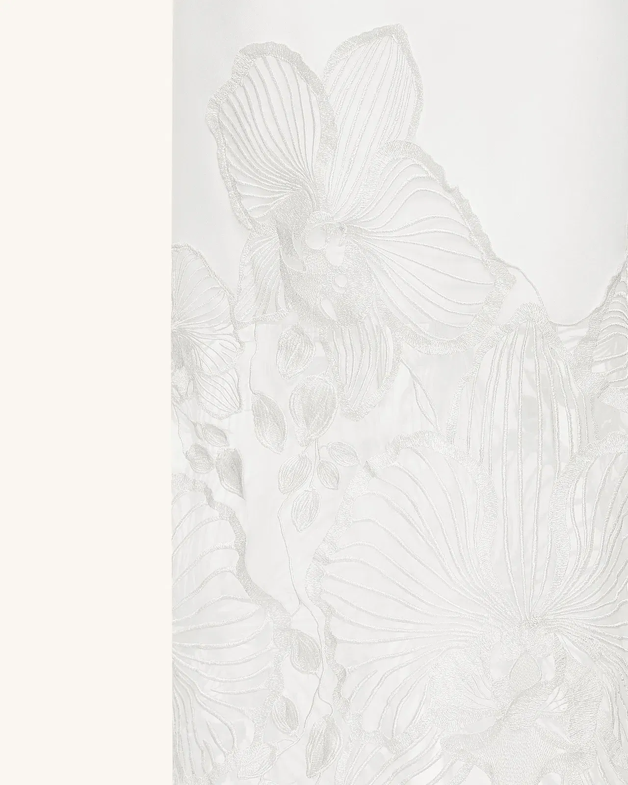 Orchid Embroidered Corset Dress - White