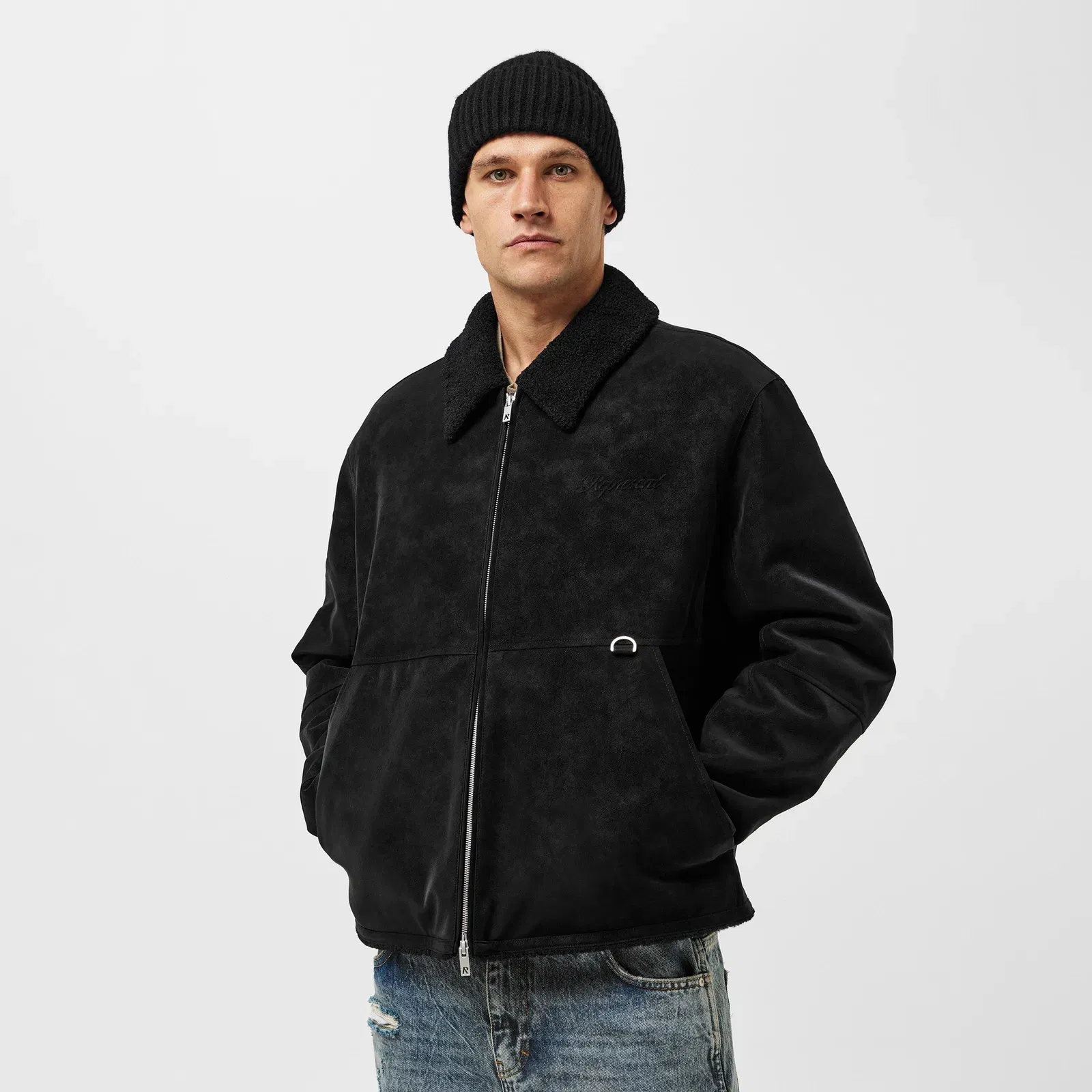 Tailored Fit Shearling Jacket