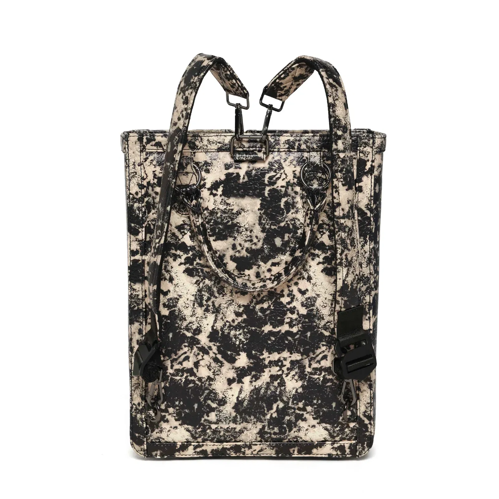 Muddled Shopper Tote/ Backpack- Rusted Grain