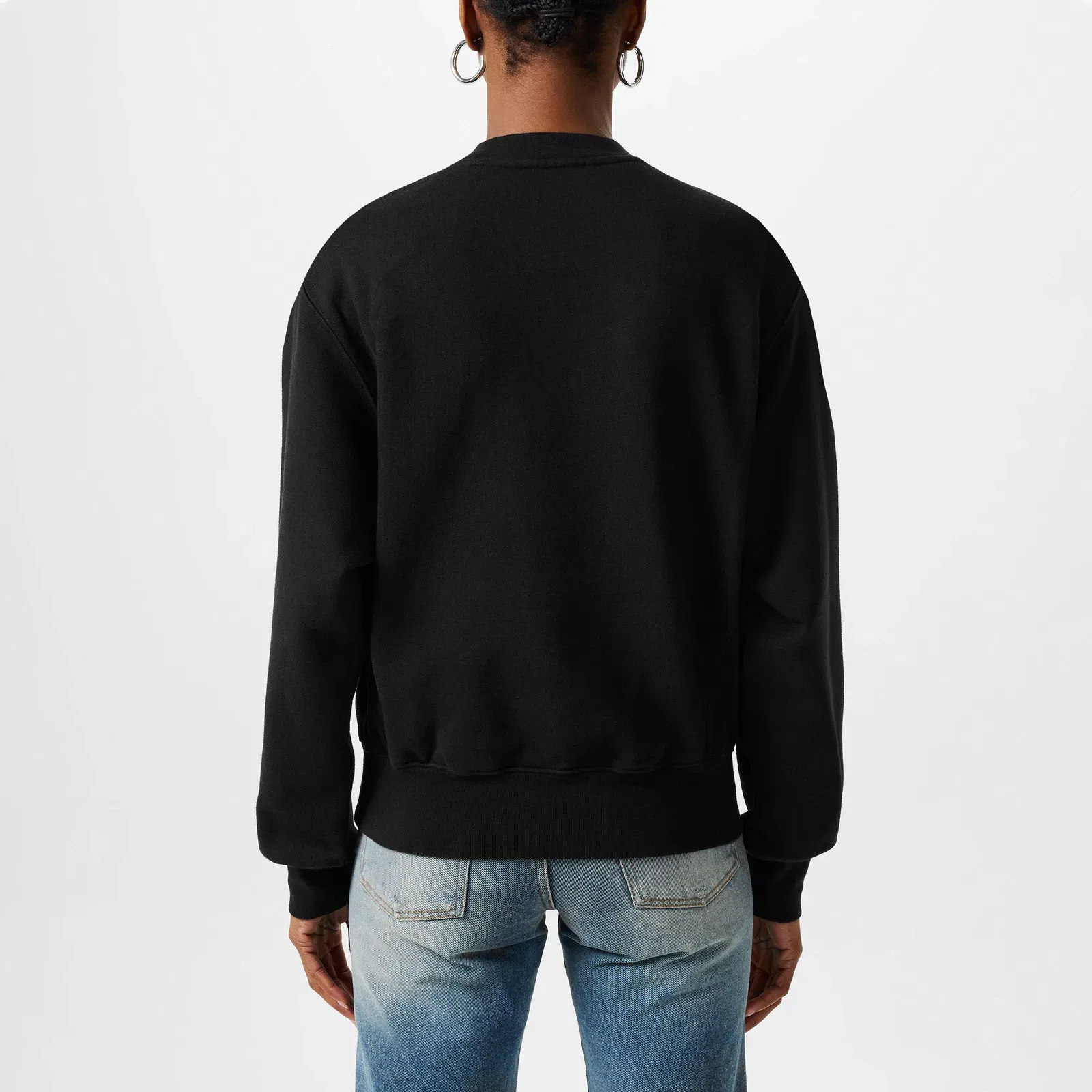 Halftone Graphic Crew Sweatshirt