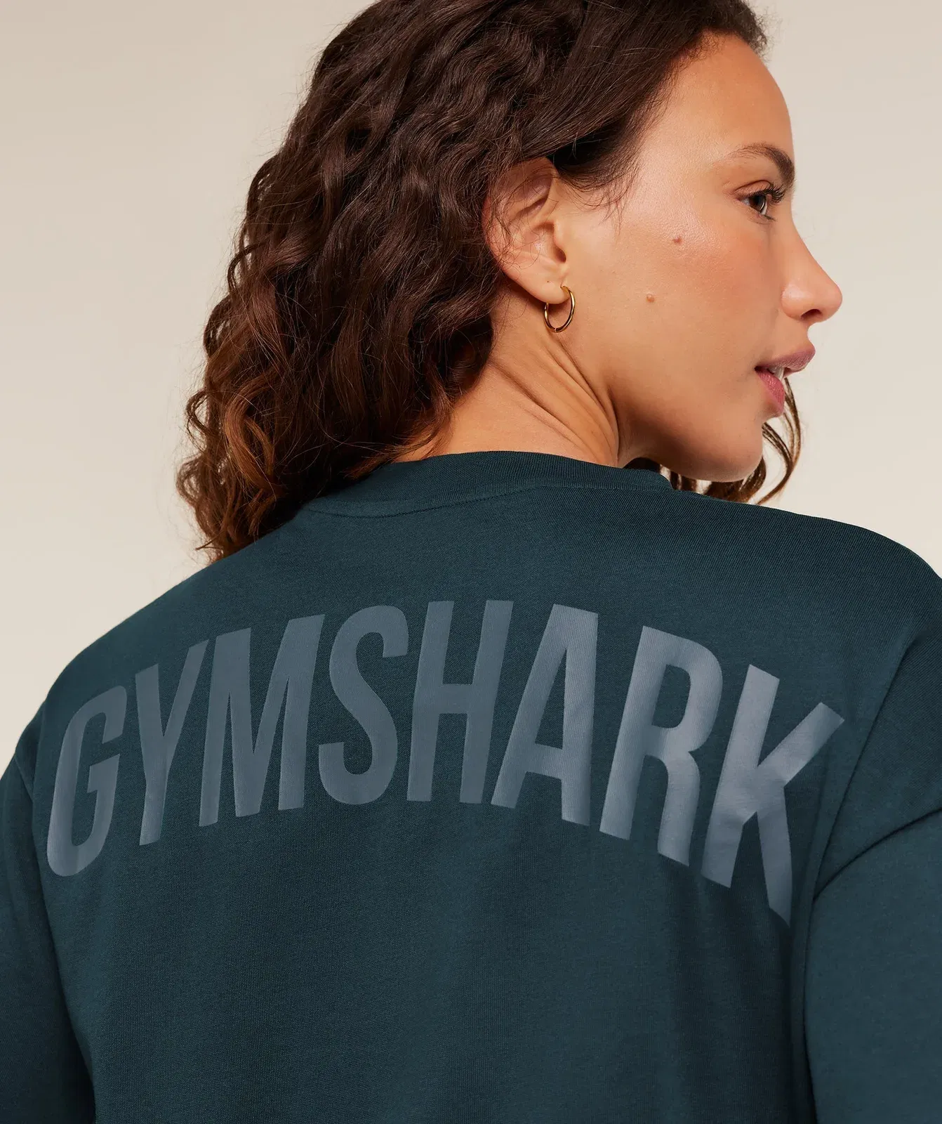 Gymshark Power Oversized T-Shirt - Deep Petrol Blue
