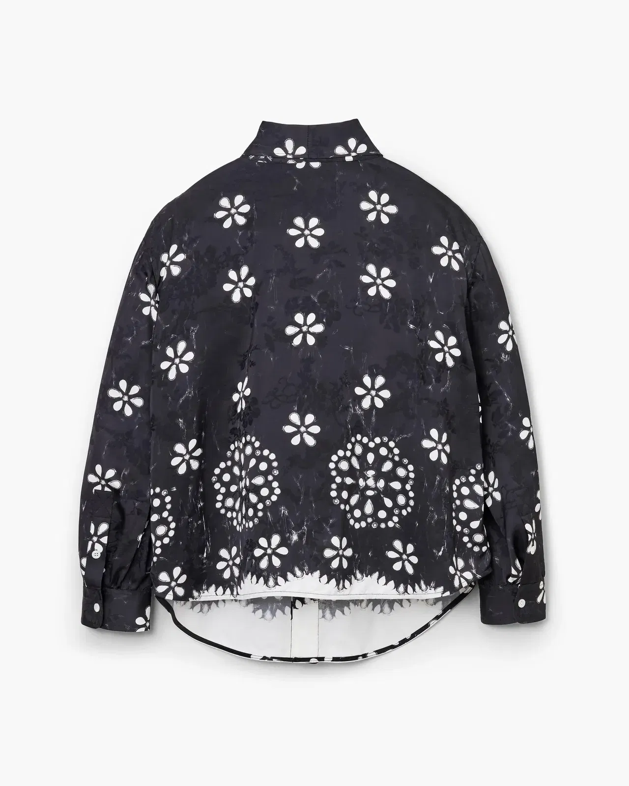 Trompe L'Oeil Eyelet Bow Blouse
