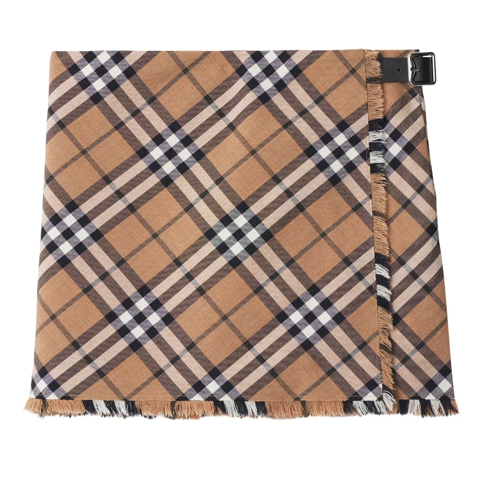 Check Wool Blend Mini Kilt