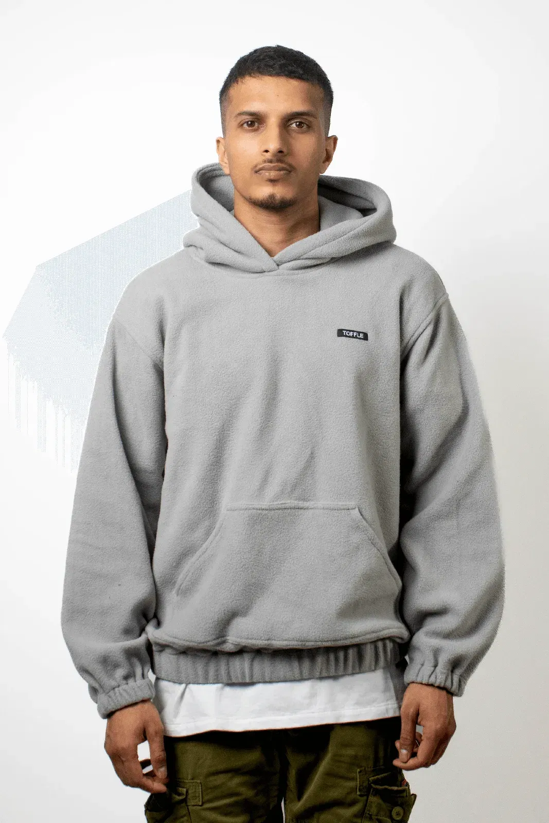 Grey Polar Fleece Hoodie