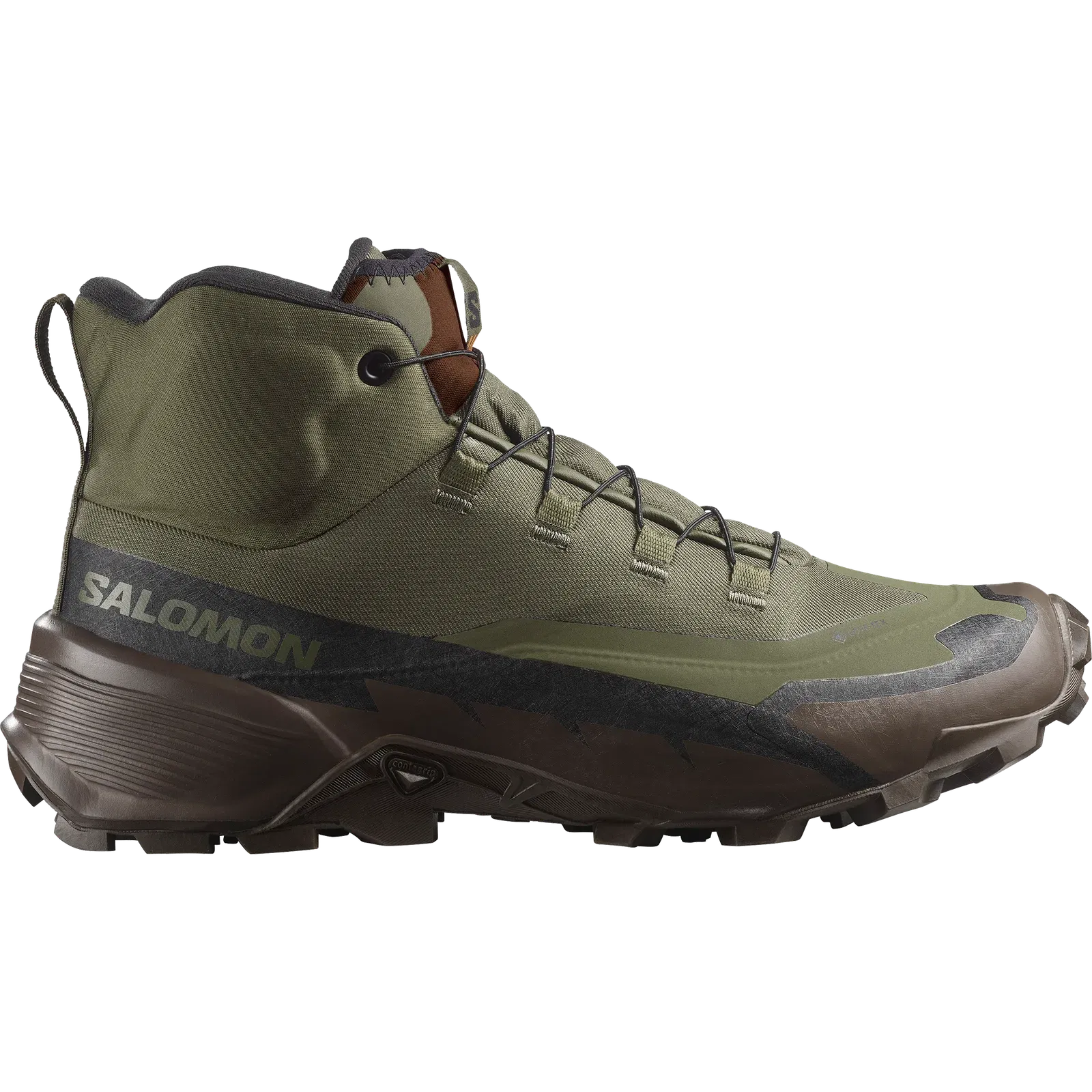 Salomon Cross Hike Tracker Gore-Tex Hiking & Backpacking Shoes Ranger Green