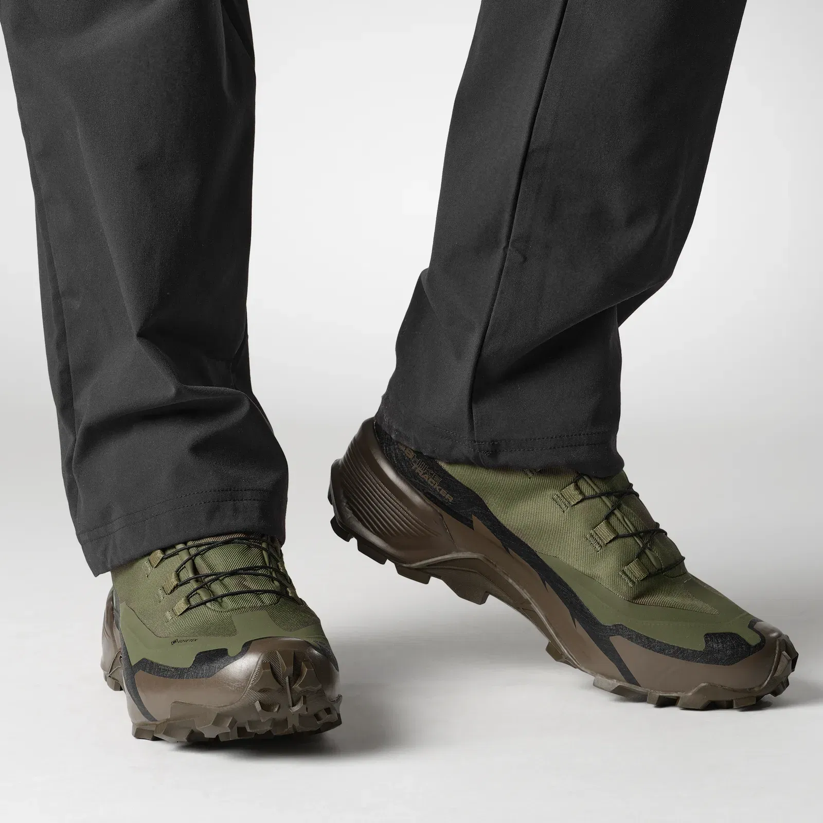 Salomon Cross Hike Tracker Gore-Tex Hiking & Backpacking Shoes Ranger Green