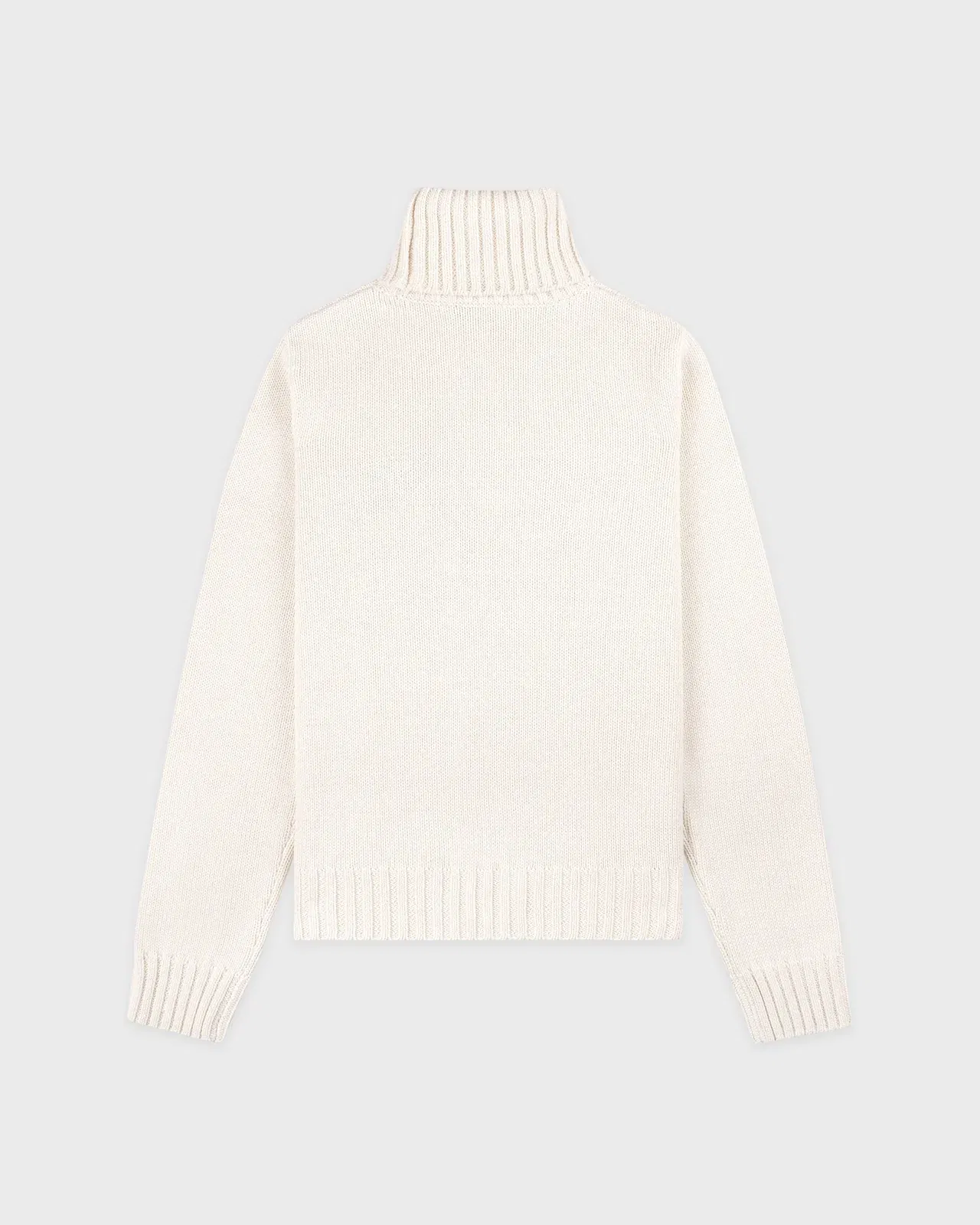 Horse Knitted Turtleneck - Ecru/Chocolate