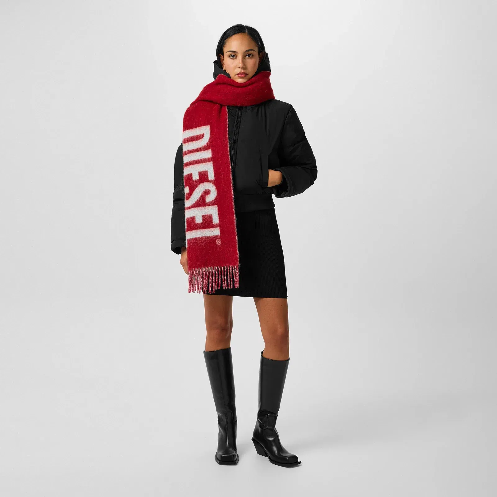 Hooded Cropped Long Sleeve Short Puffer Jacket