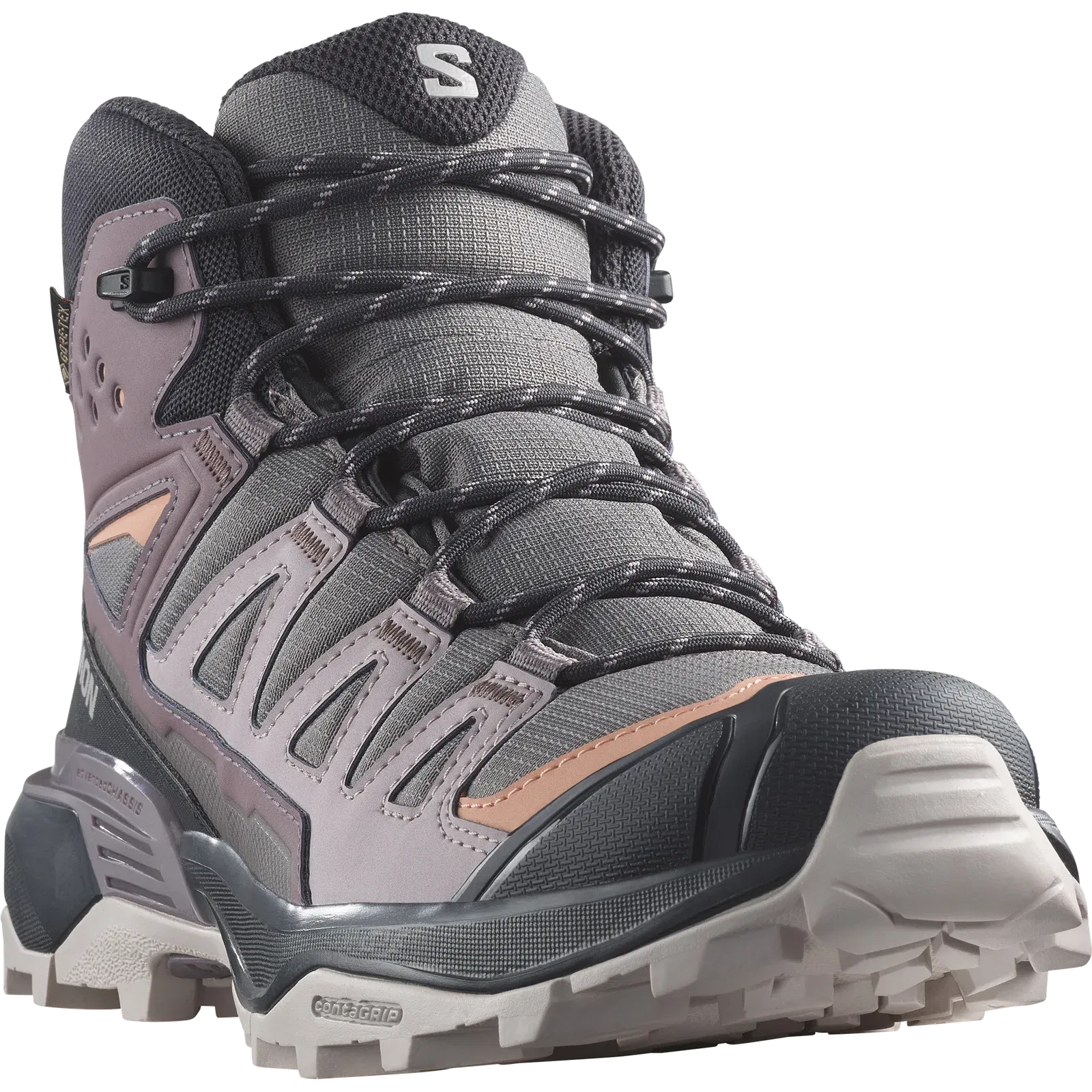 Salomon X Ultra 360 Mid Gore-Tex Hiking & Backpacking Shoes Womens Plum Kitten