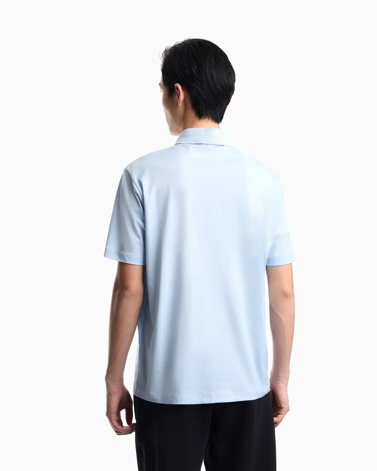 Emporio Armani Loose-fit, lightweight jersey polo shirt