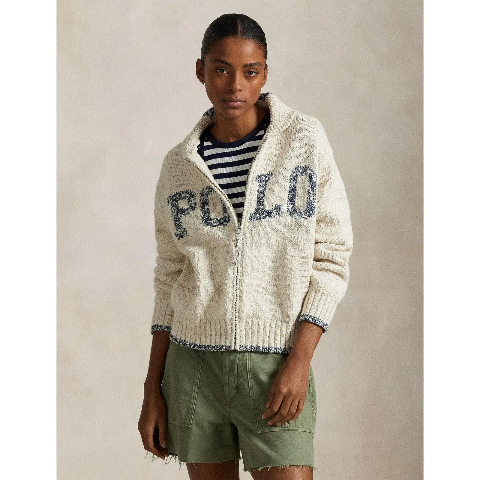 Embroidered Button Fastening Cardigan