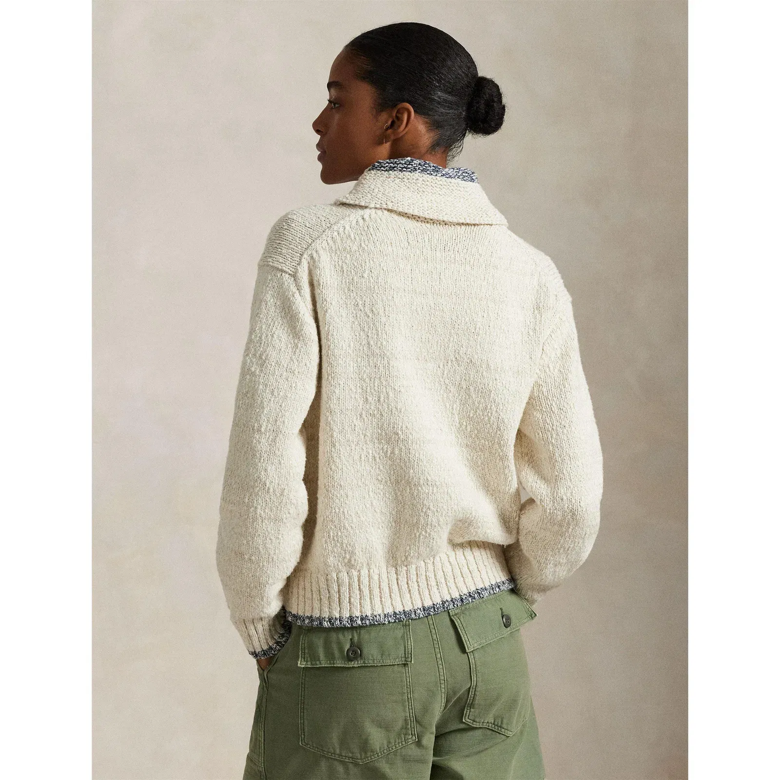 Embroidered Button Fastening Cardigan
