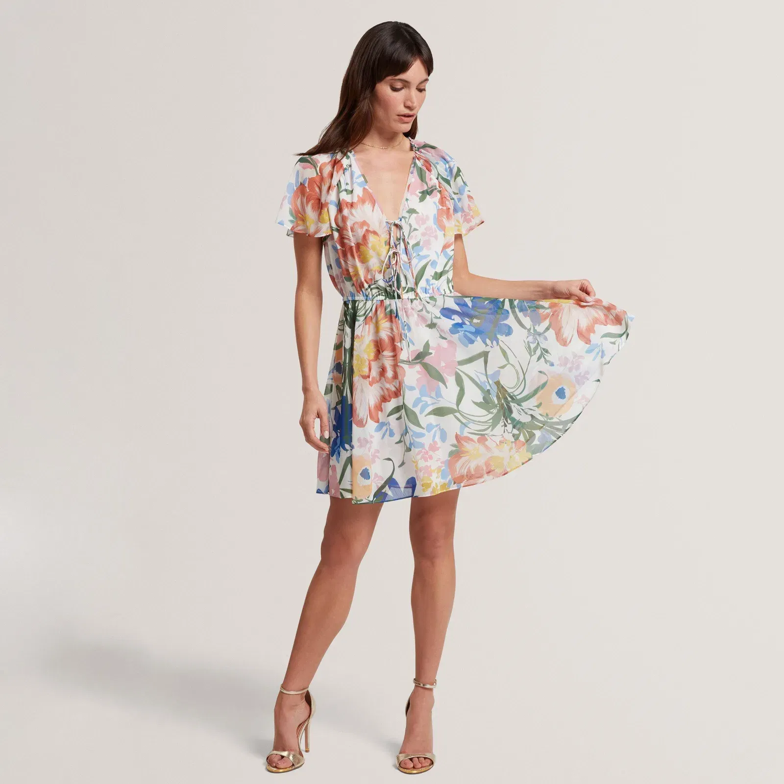 Ted Baker Print Midi Dress