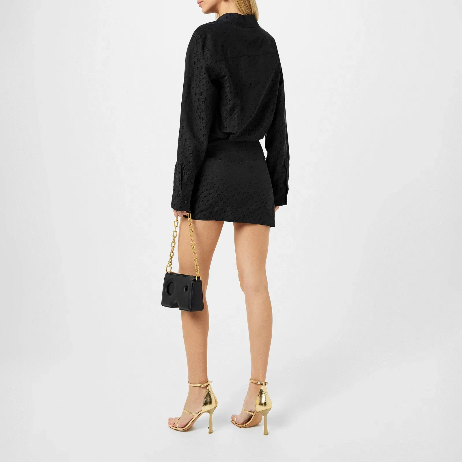 Mini Silk Shirt Dress